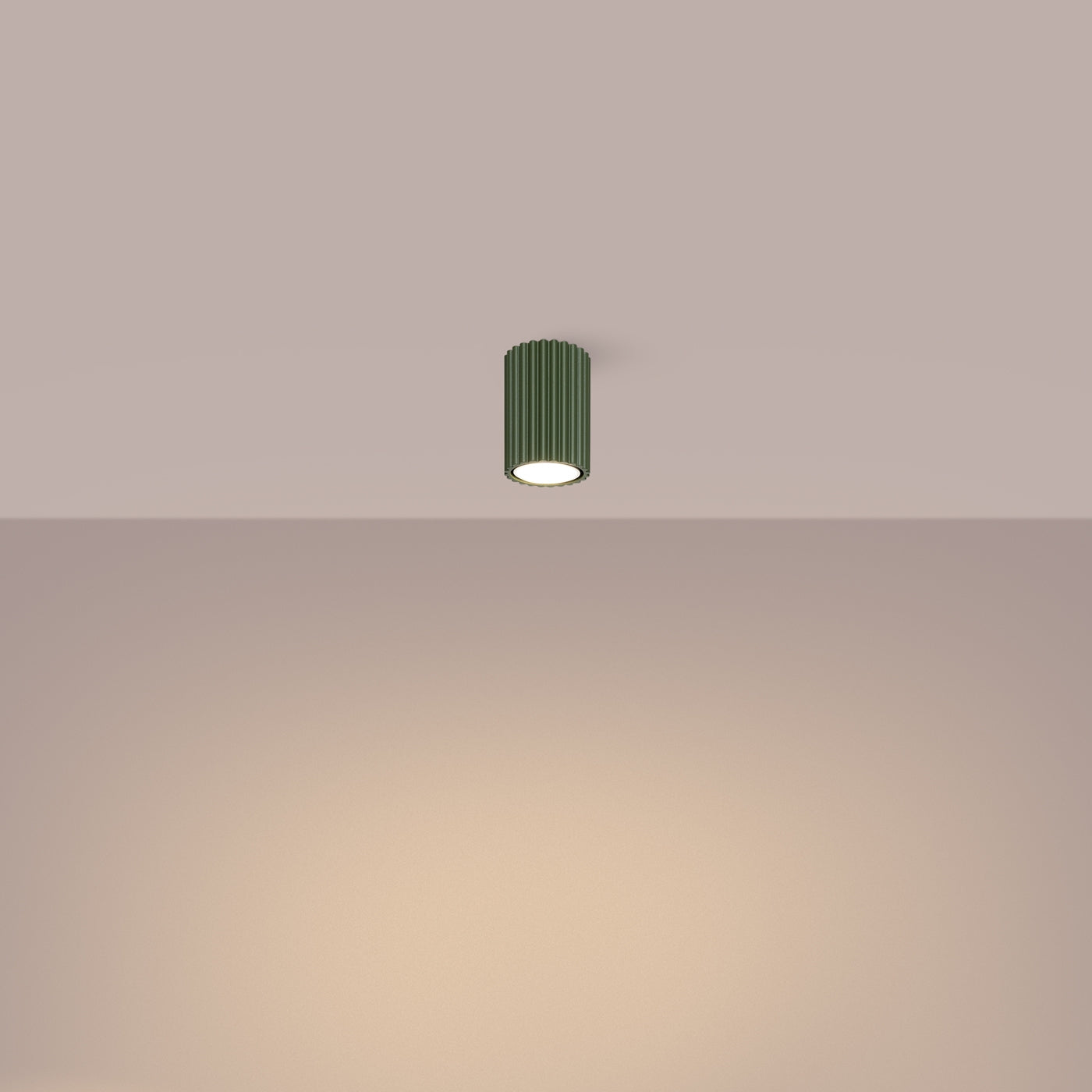 Spot tuba Karbon 10 cm zielony oliwkowy