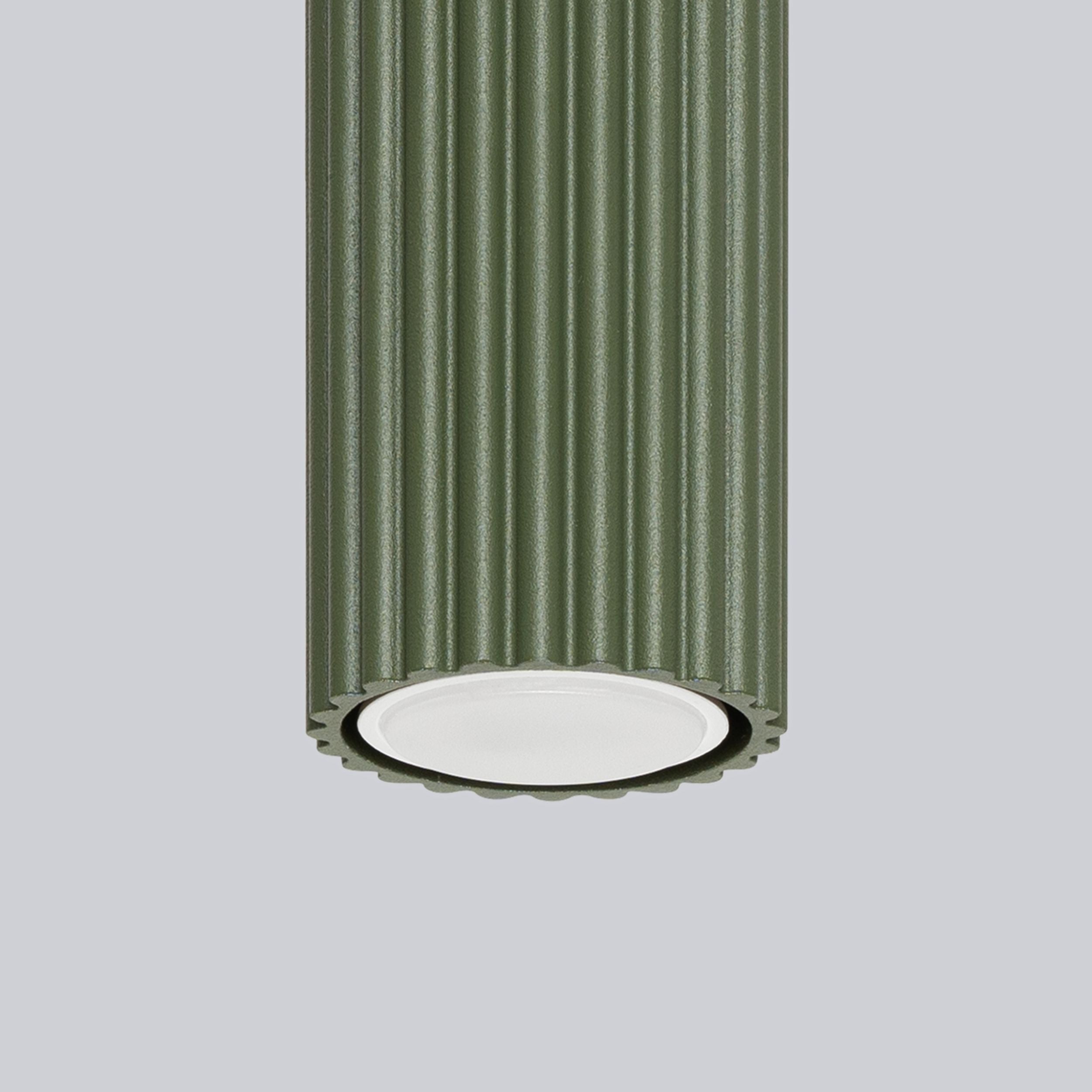 Plafon Karbon 20 cm oliwkowy