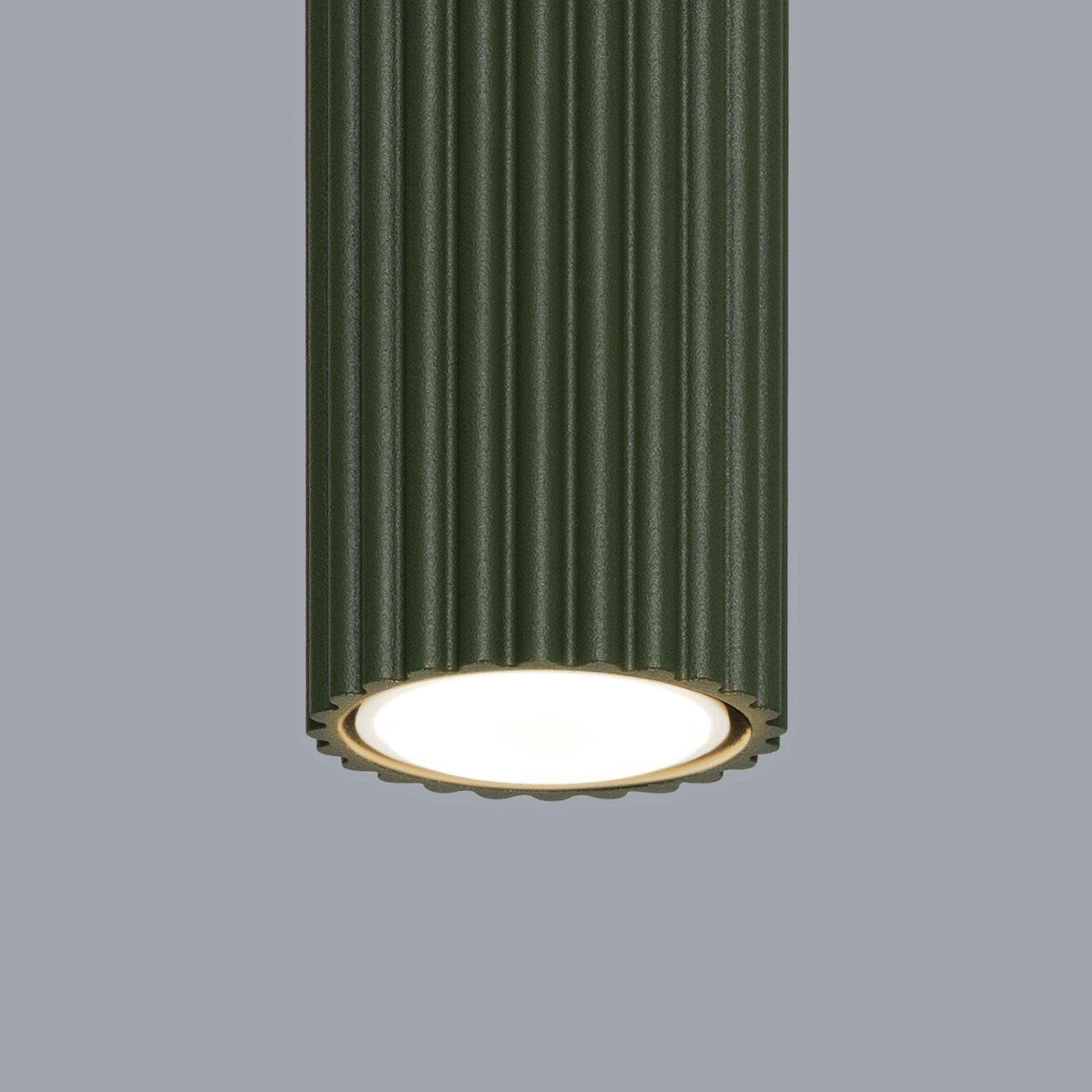 Plafon Karbon 20 cm oliwkowy