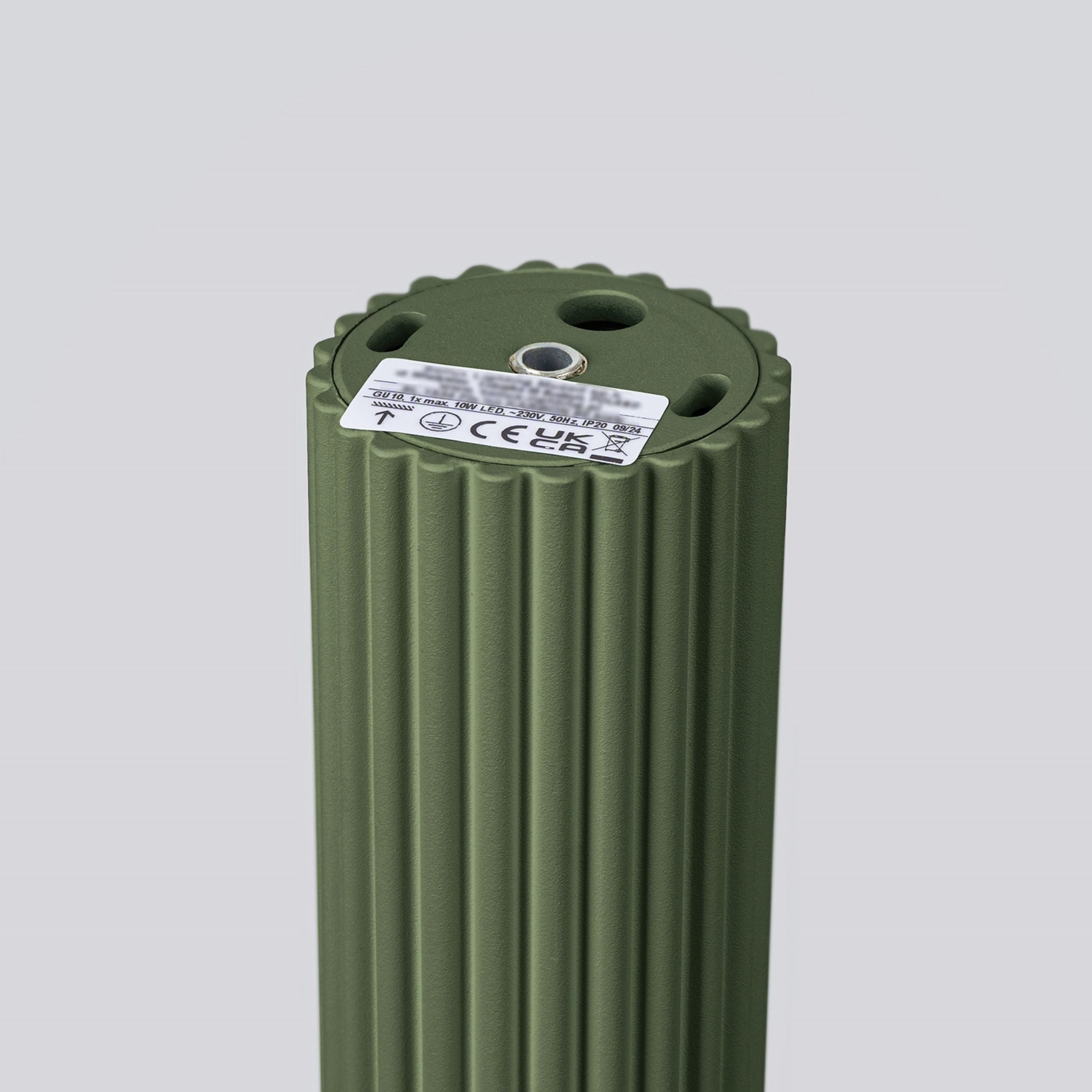 Plafon Karbon 20 cm oliwkowy