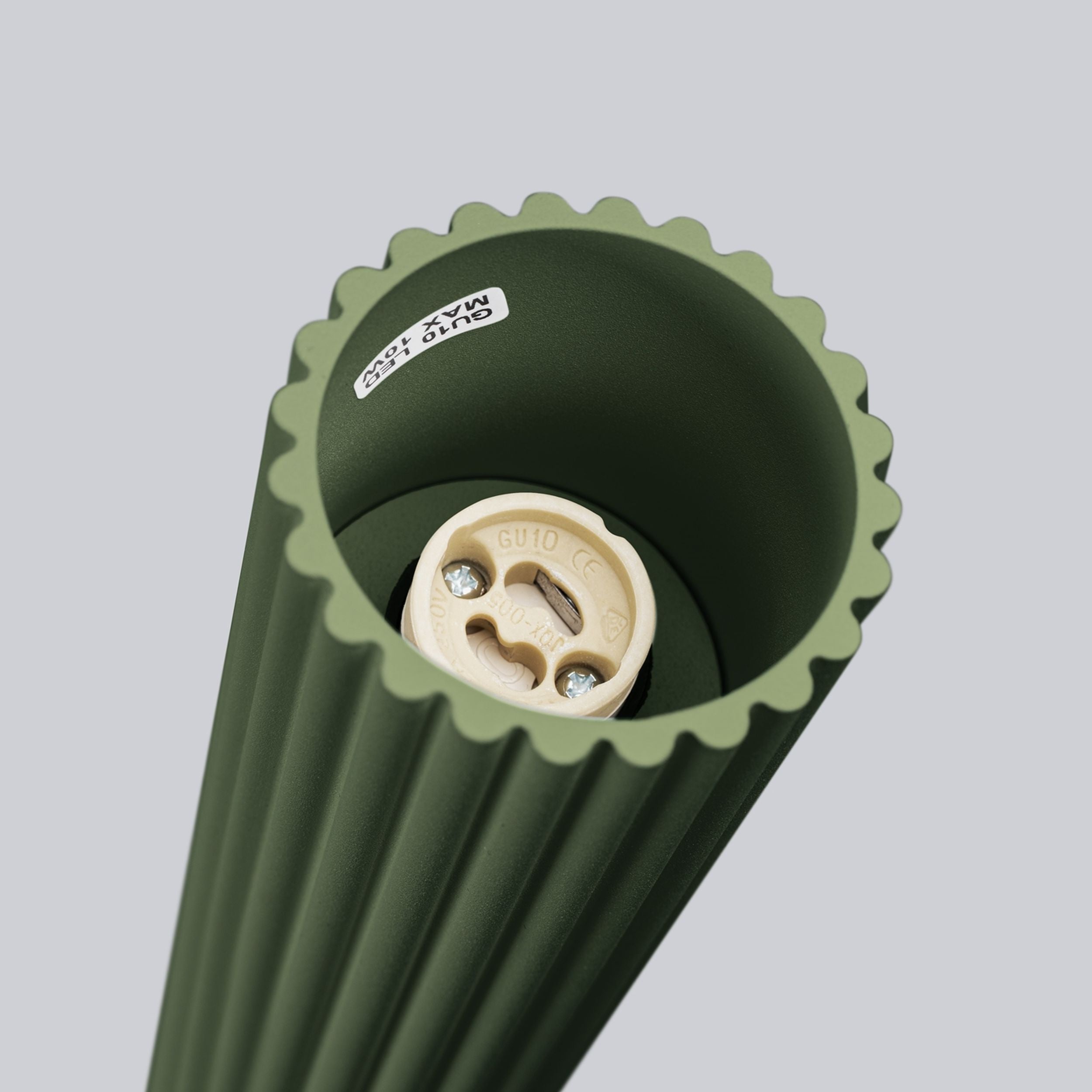 Plafon Karbon 20 cm oliwkowy
