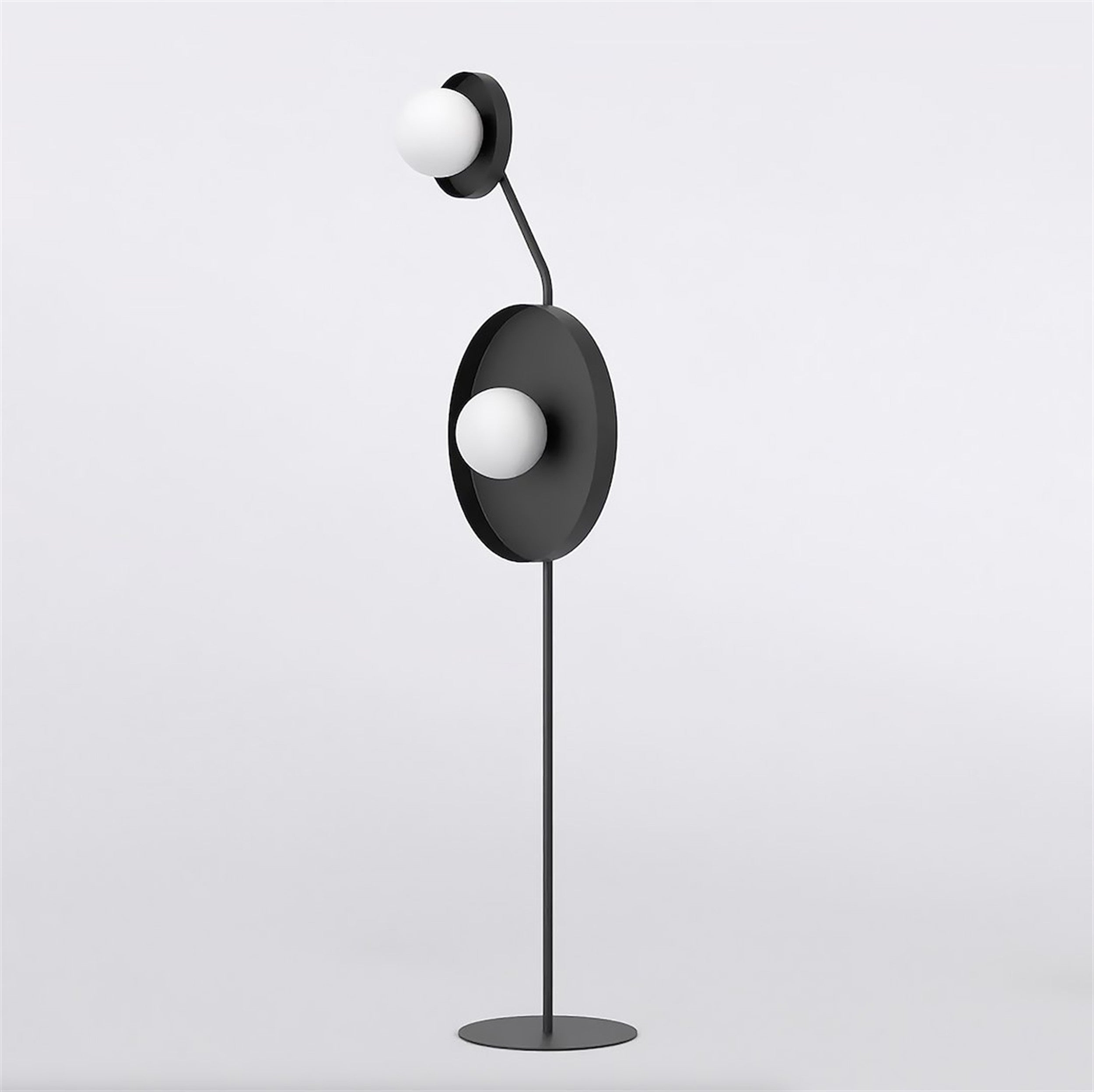Lampa podłogowa Kiss x2 czarna