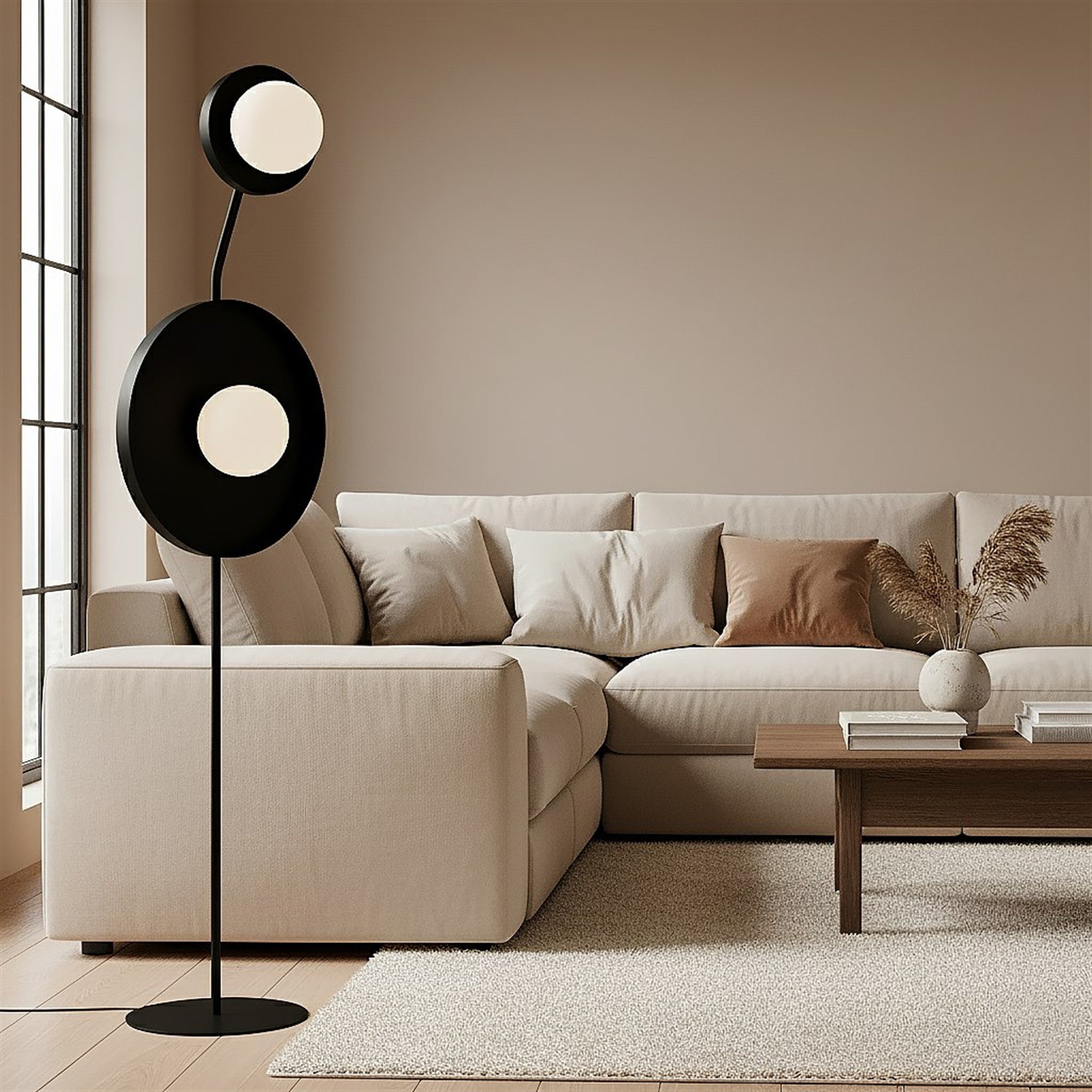 Lampa podłogowa Kiss x2 czarna