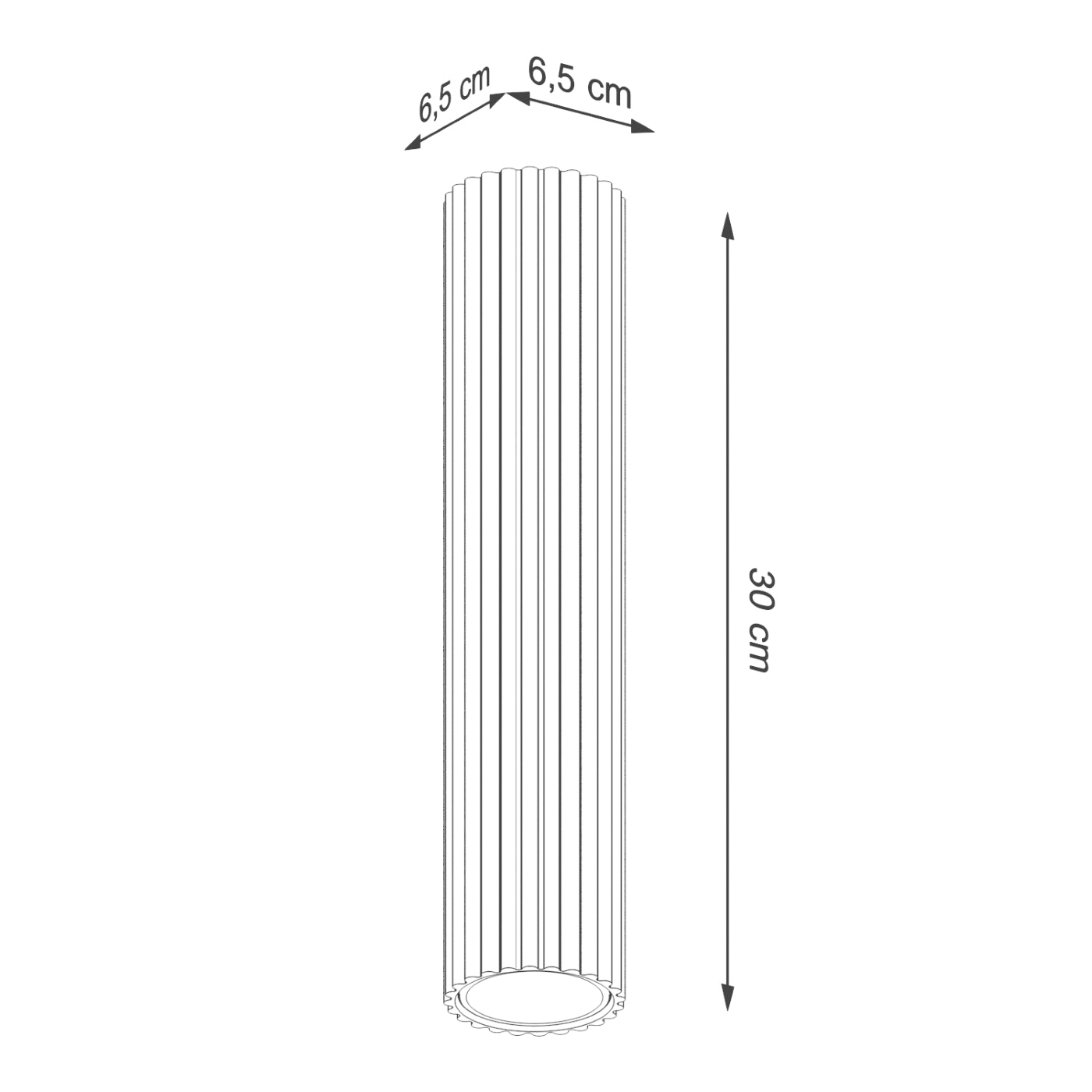 Spot tuba Karbon 30 cm zielony oliwkowy