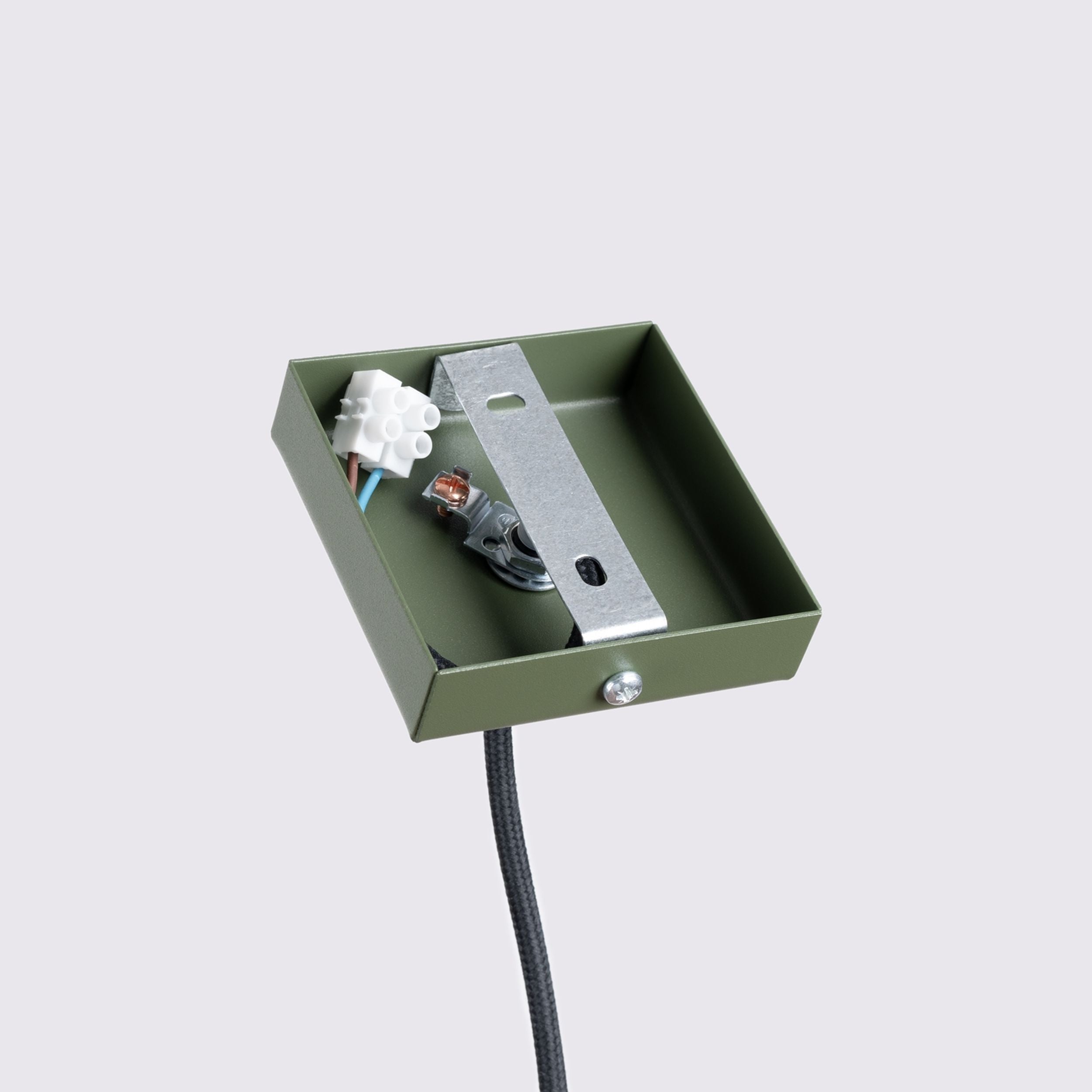 Lampa wisząca Karbon x1 oliwkowa