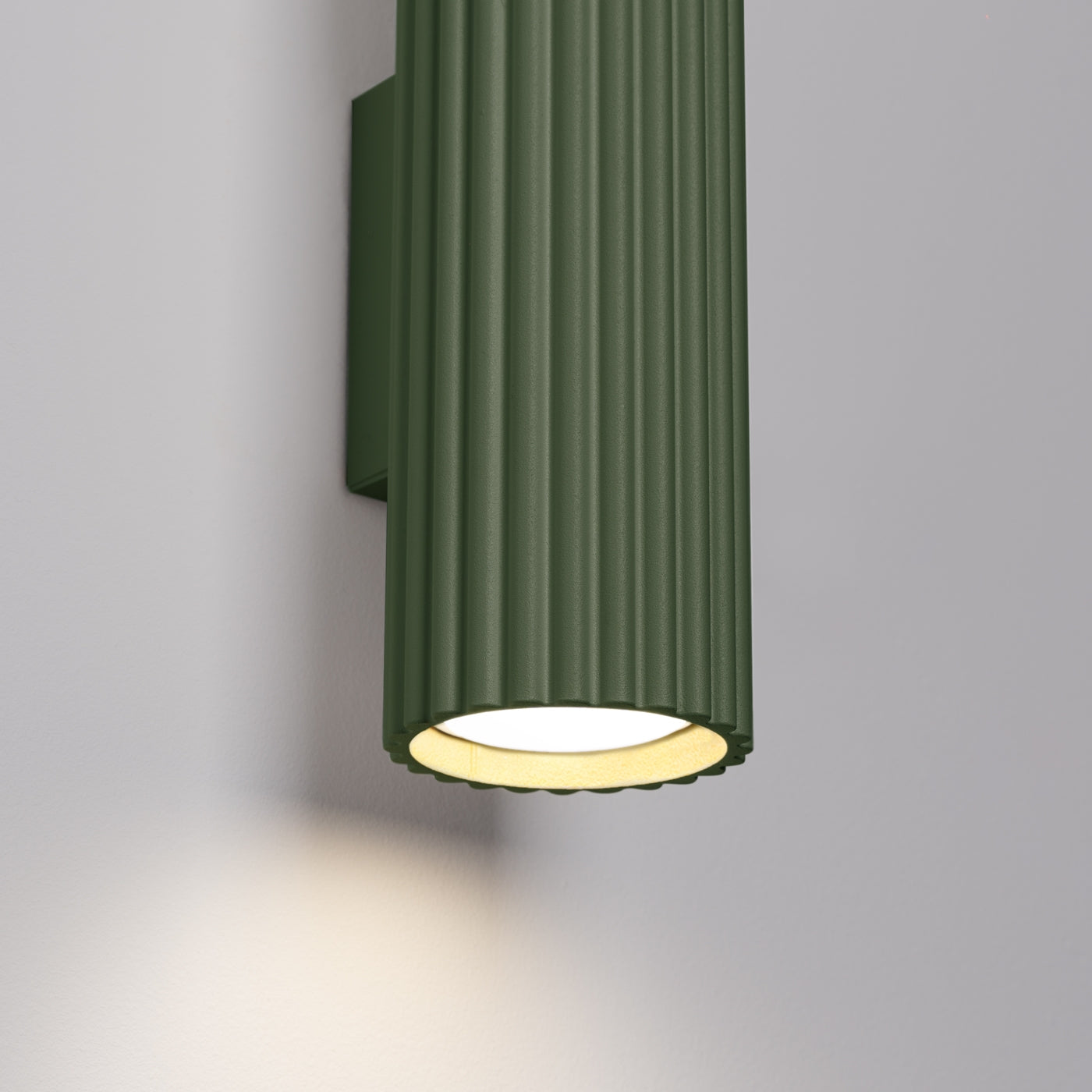 Kinkiet Karbon 30 cm zielony oliwkowy