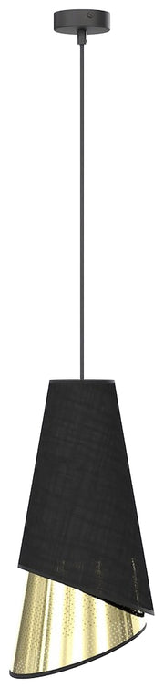 Lampa wisząca Moda x1 czerń/złoto