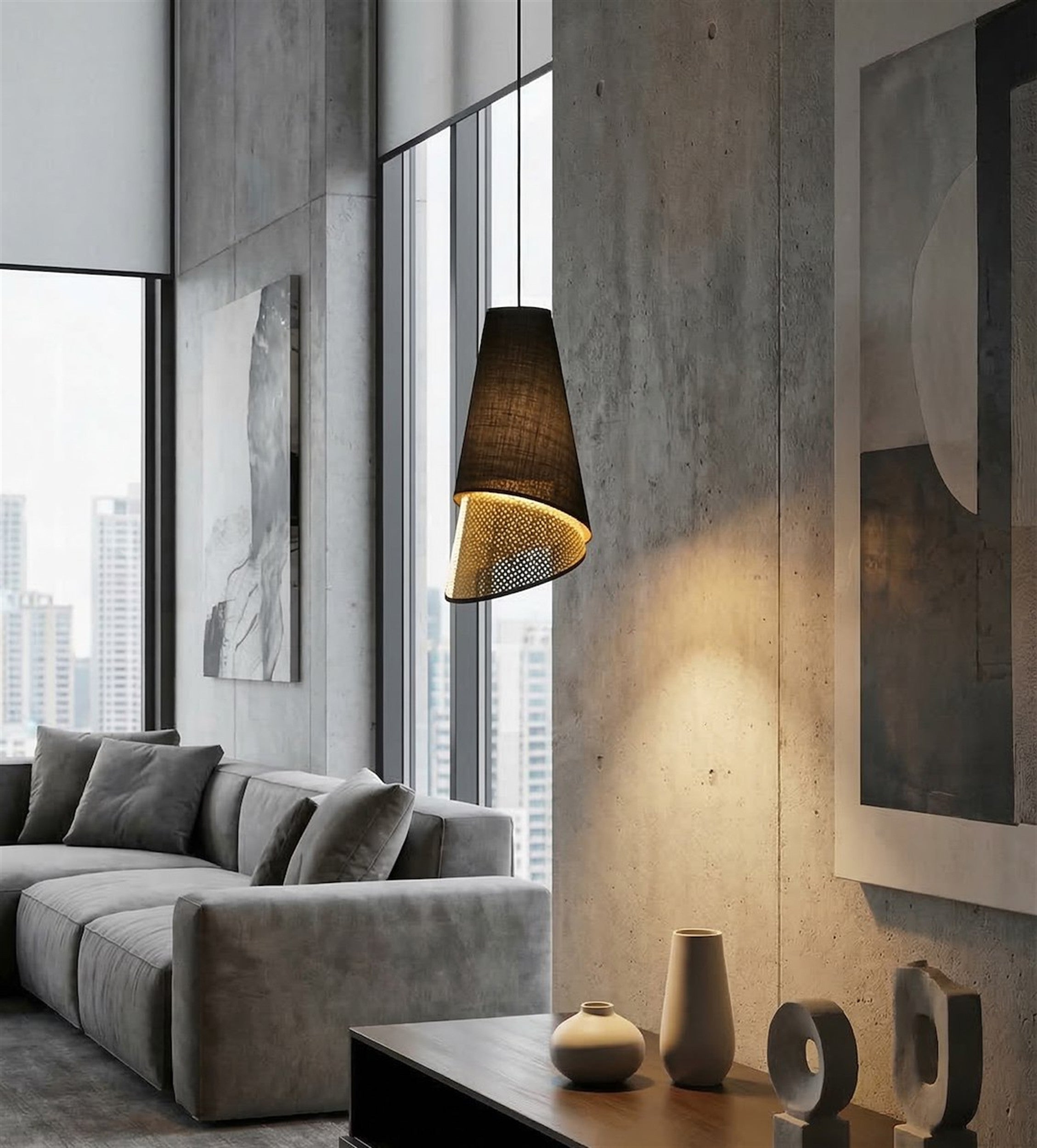 Lampa wisząca Moda x1 czerń/złoto