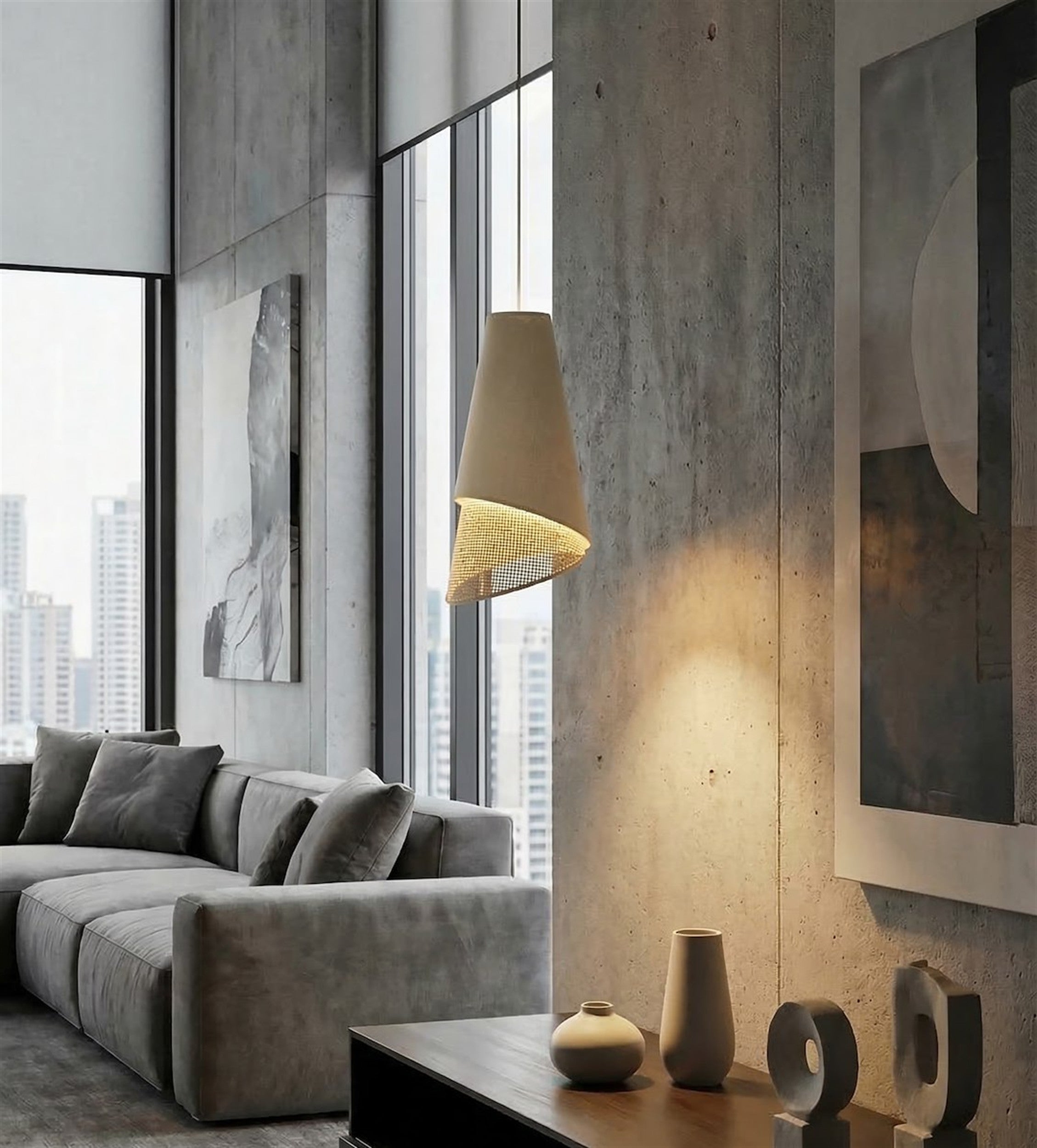 Lampa wisząca Moda x1 rattan
