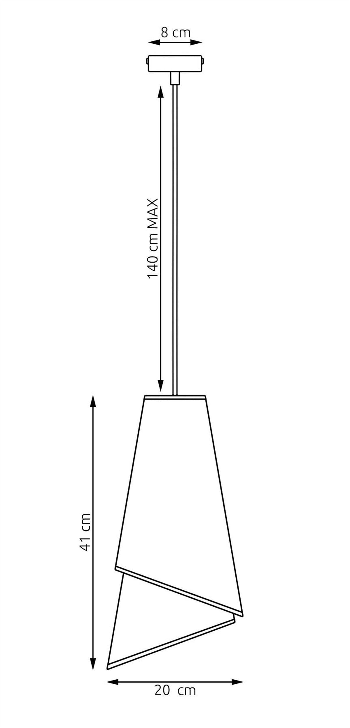 Lampa wisząca Moda x1 rattan