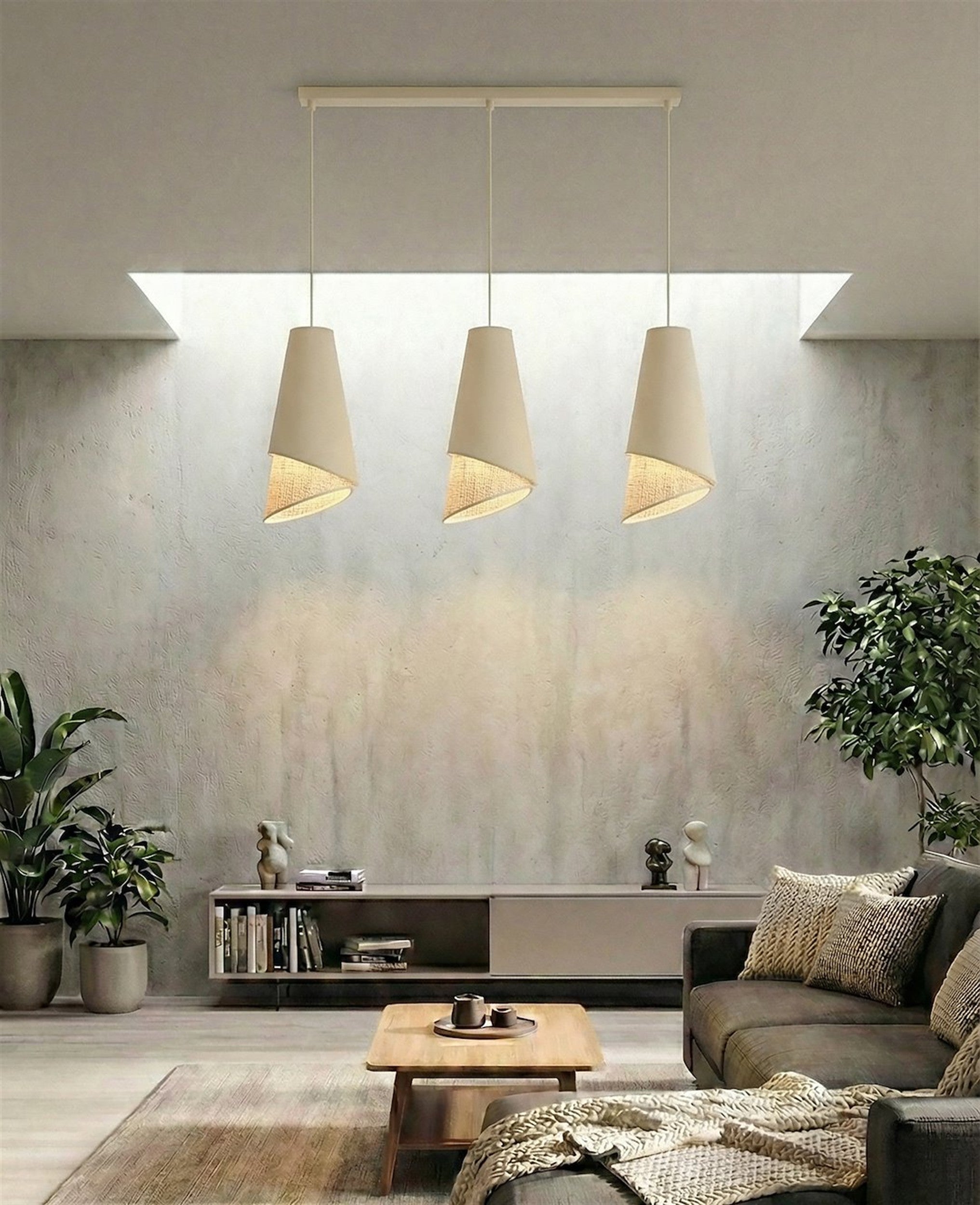Lampa wisząca Moda x3 rattan
