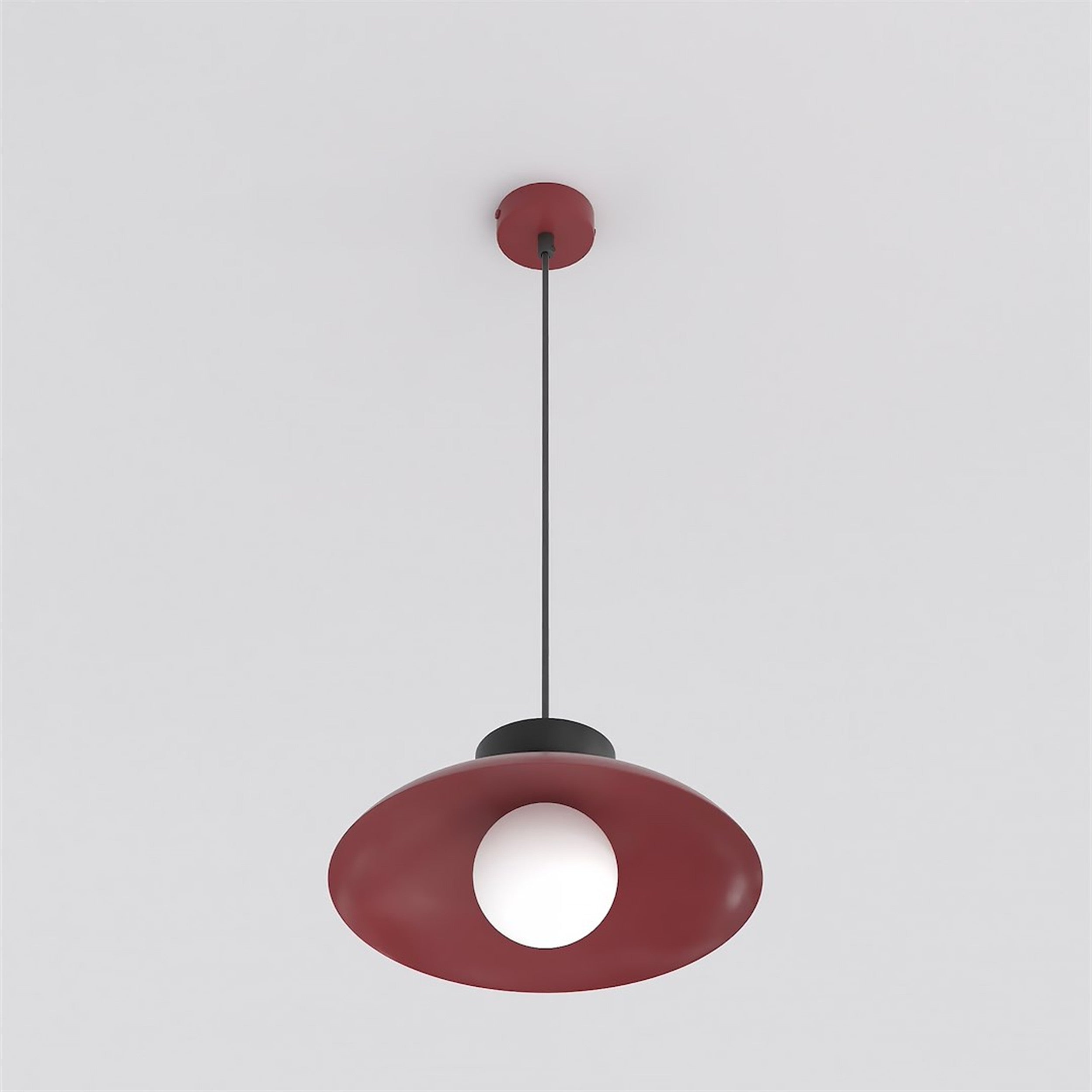 Lampa wisząca Mulan burgundowa