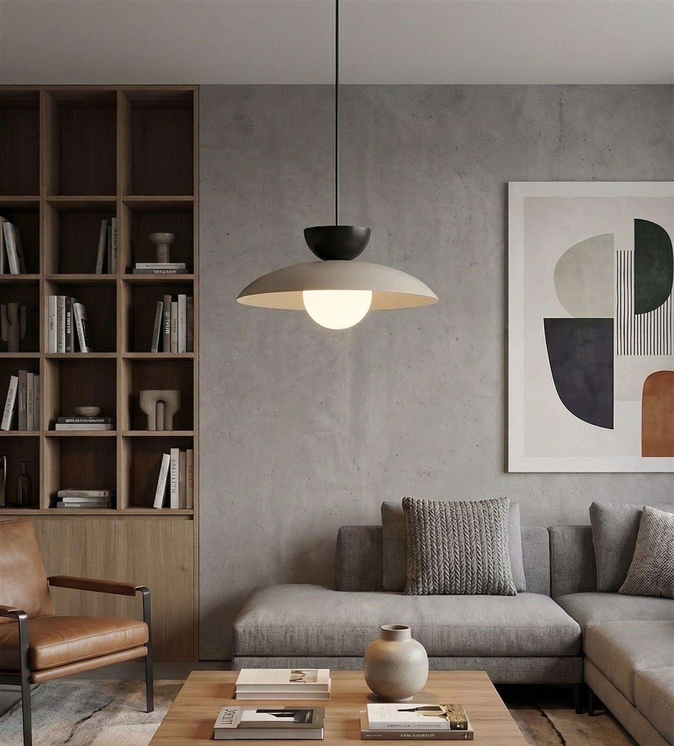 Lampa wisząca Mulan mokka