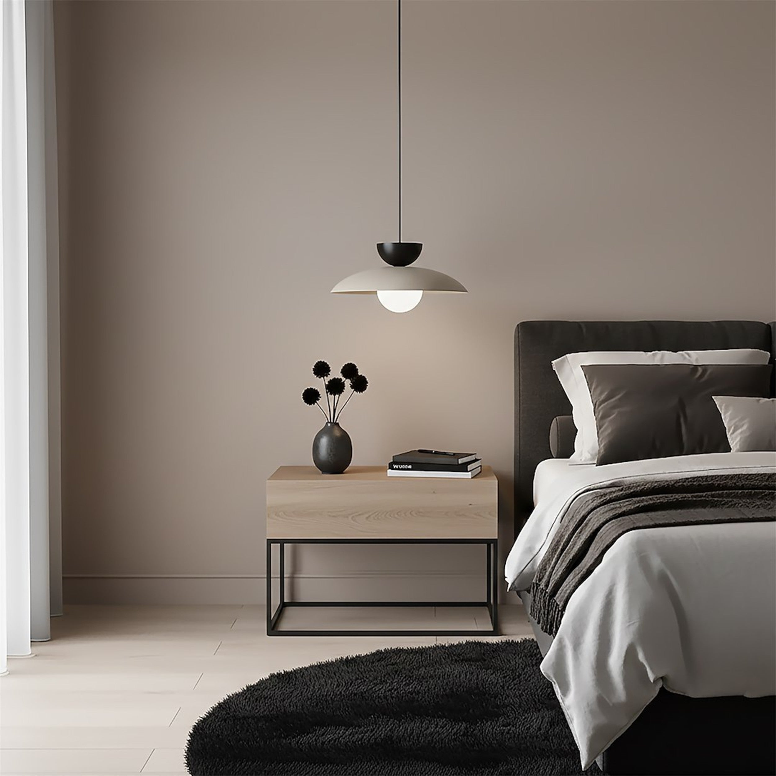 Lampa wisząca Mulan mokka