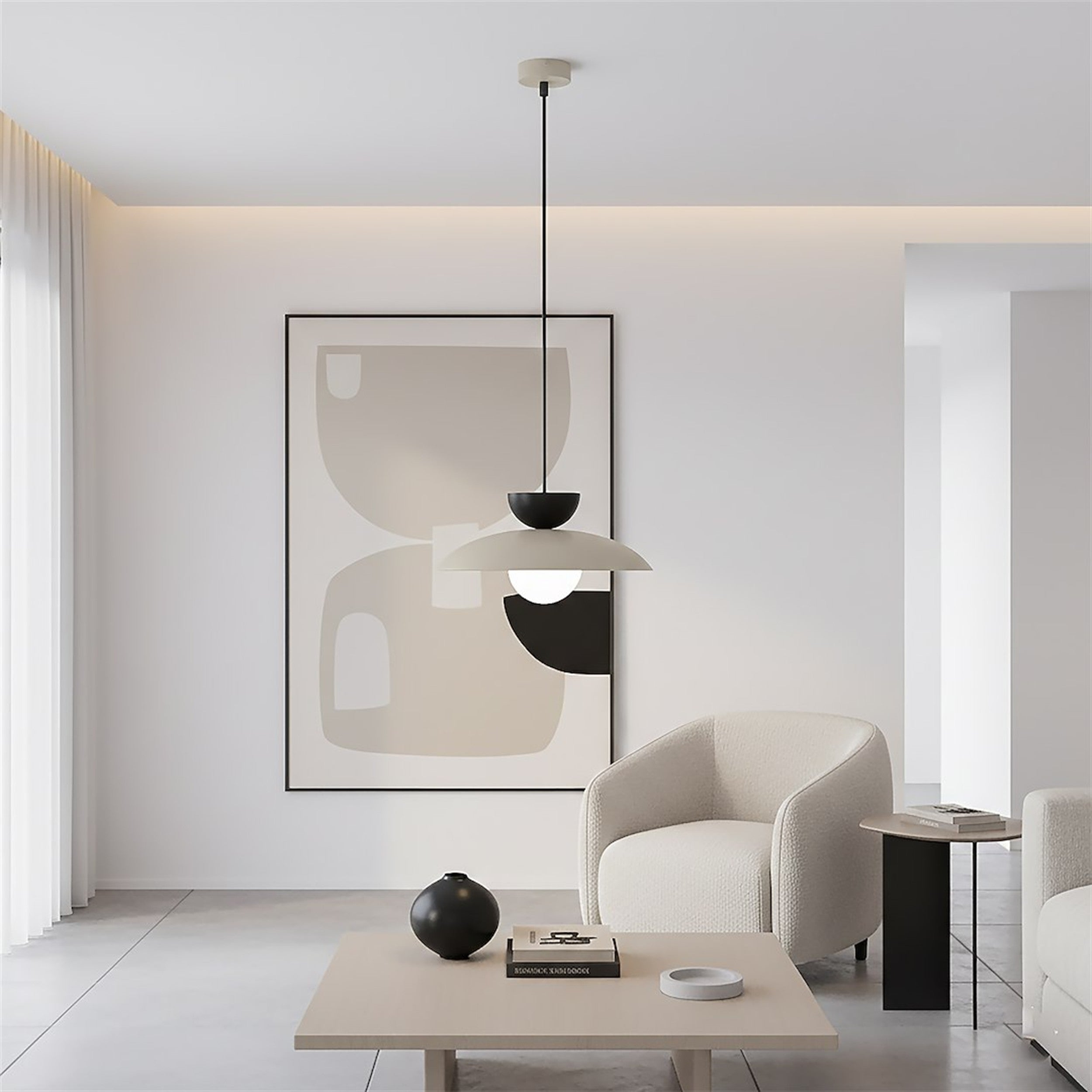 Lampa wisząca Mulan mokka