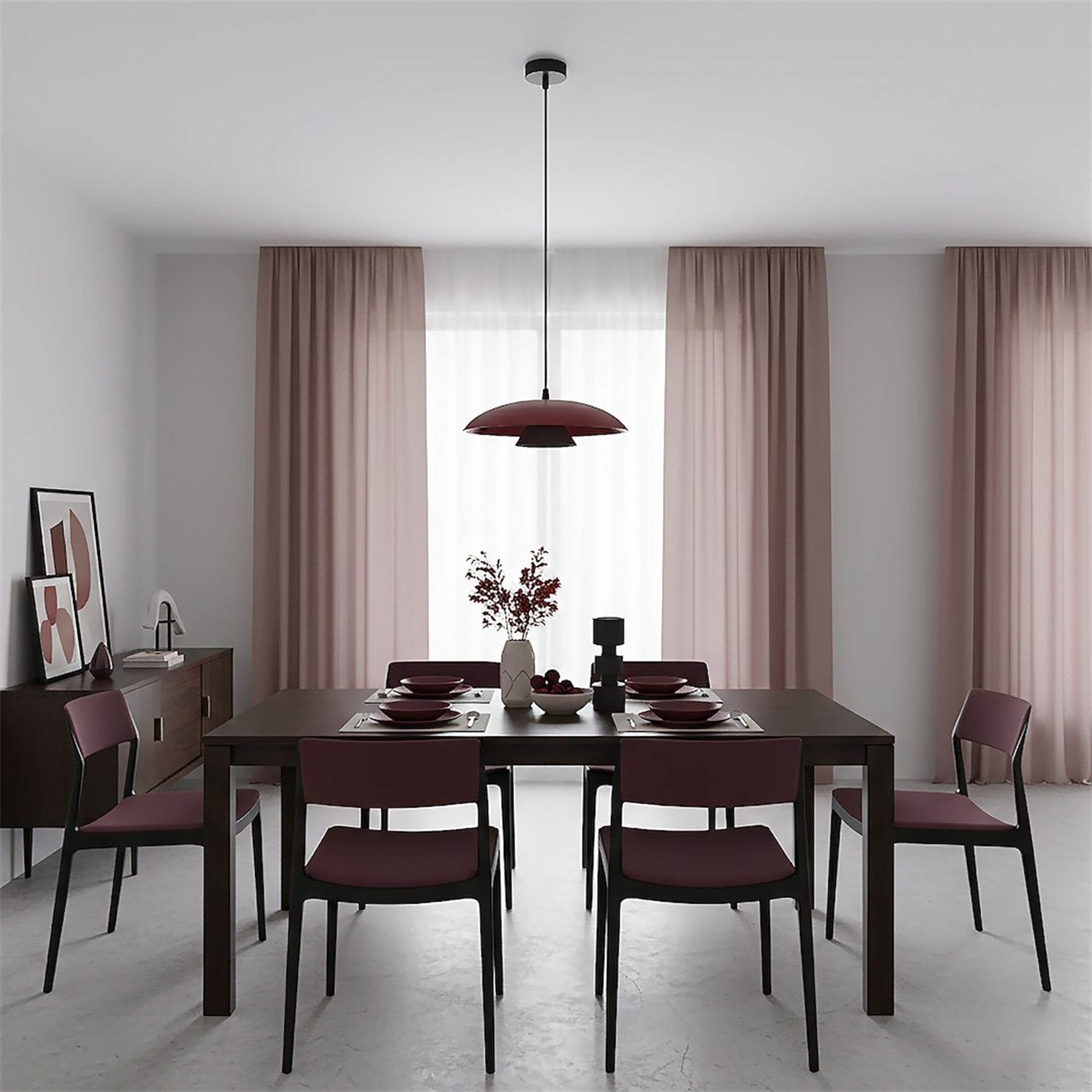 Lampa wisząca Babel burgundowa