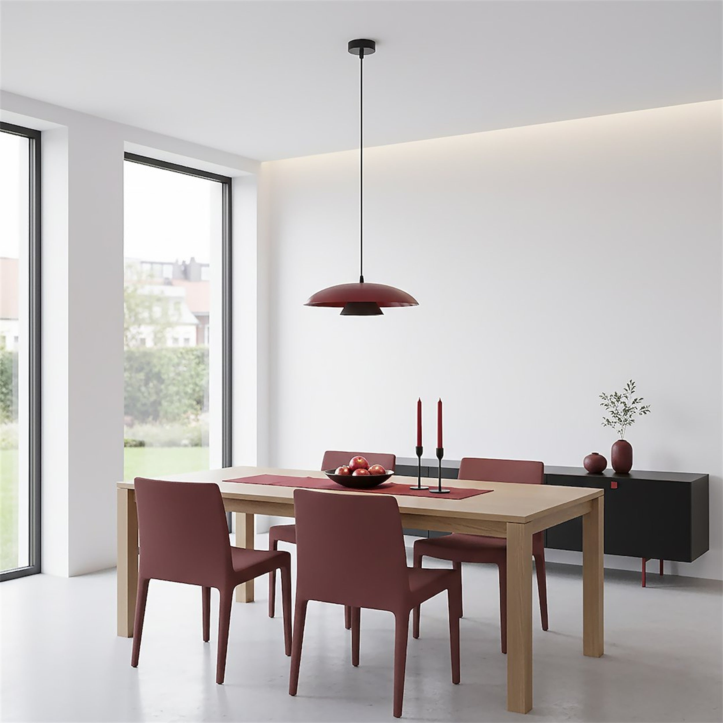 Lampa wisząca Babel burgundowa