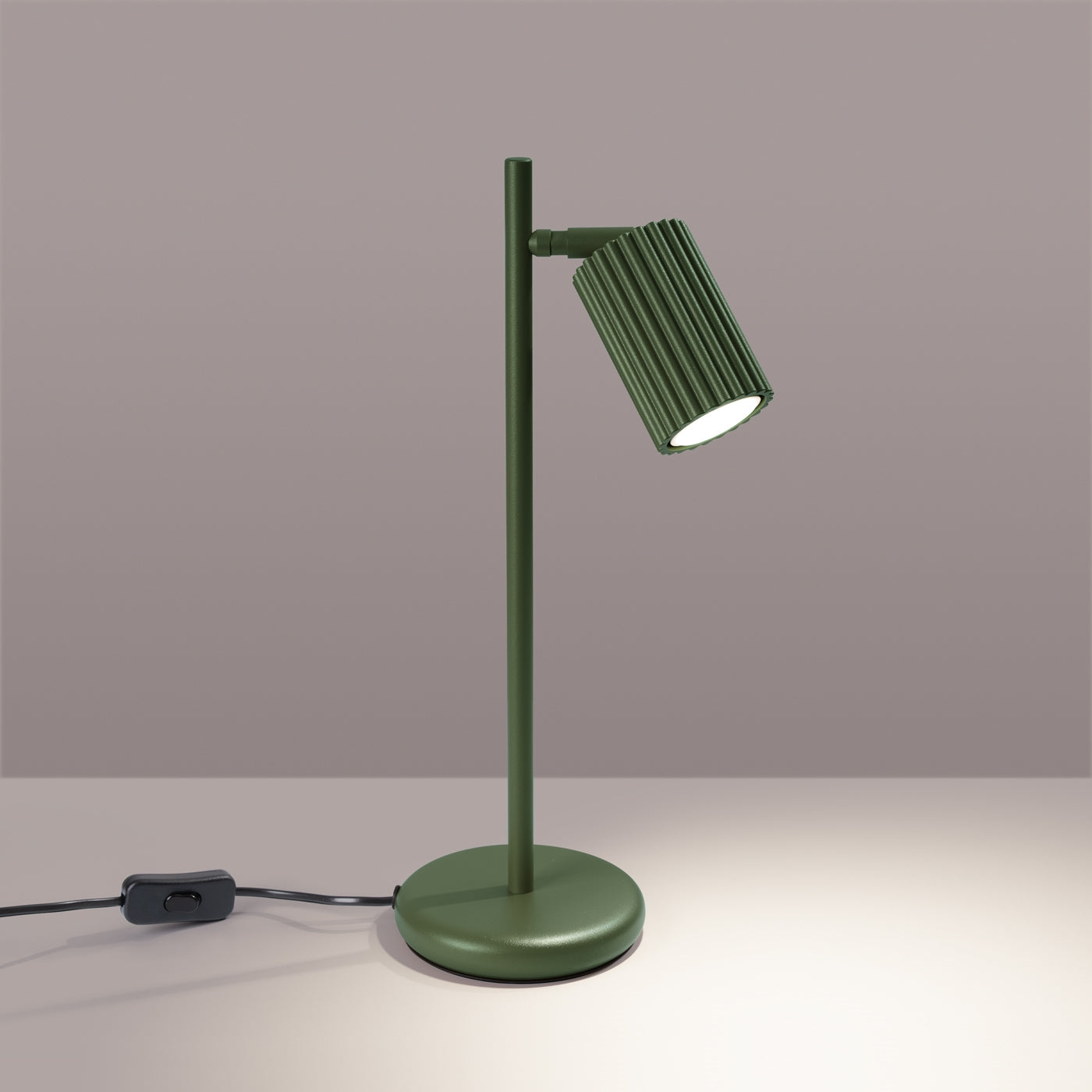 Lampa stołowa Karbon zielona