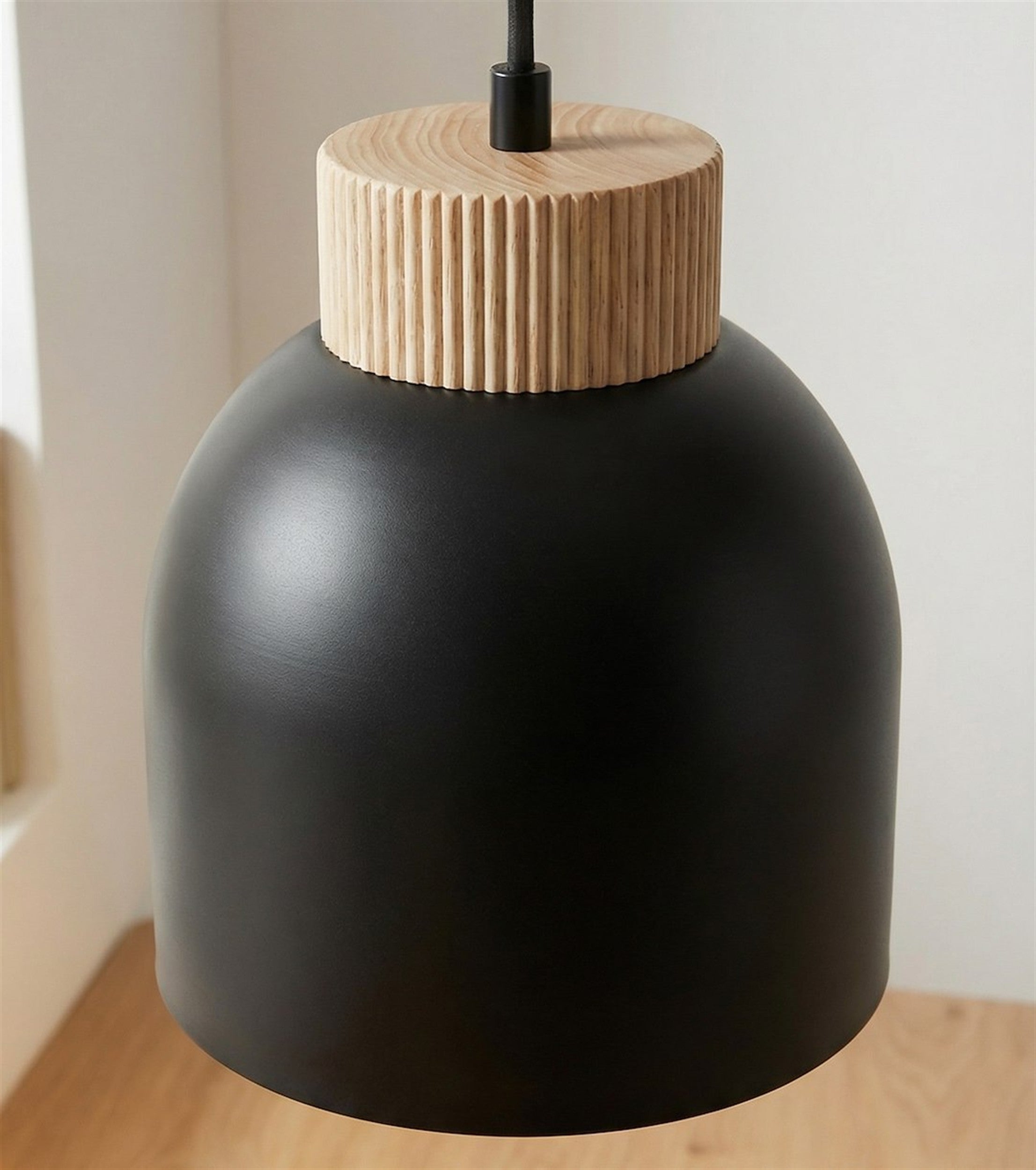 Lampa wisząca Kru x1 czarna