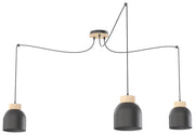 Lampa wisząca Kru x3 czarna