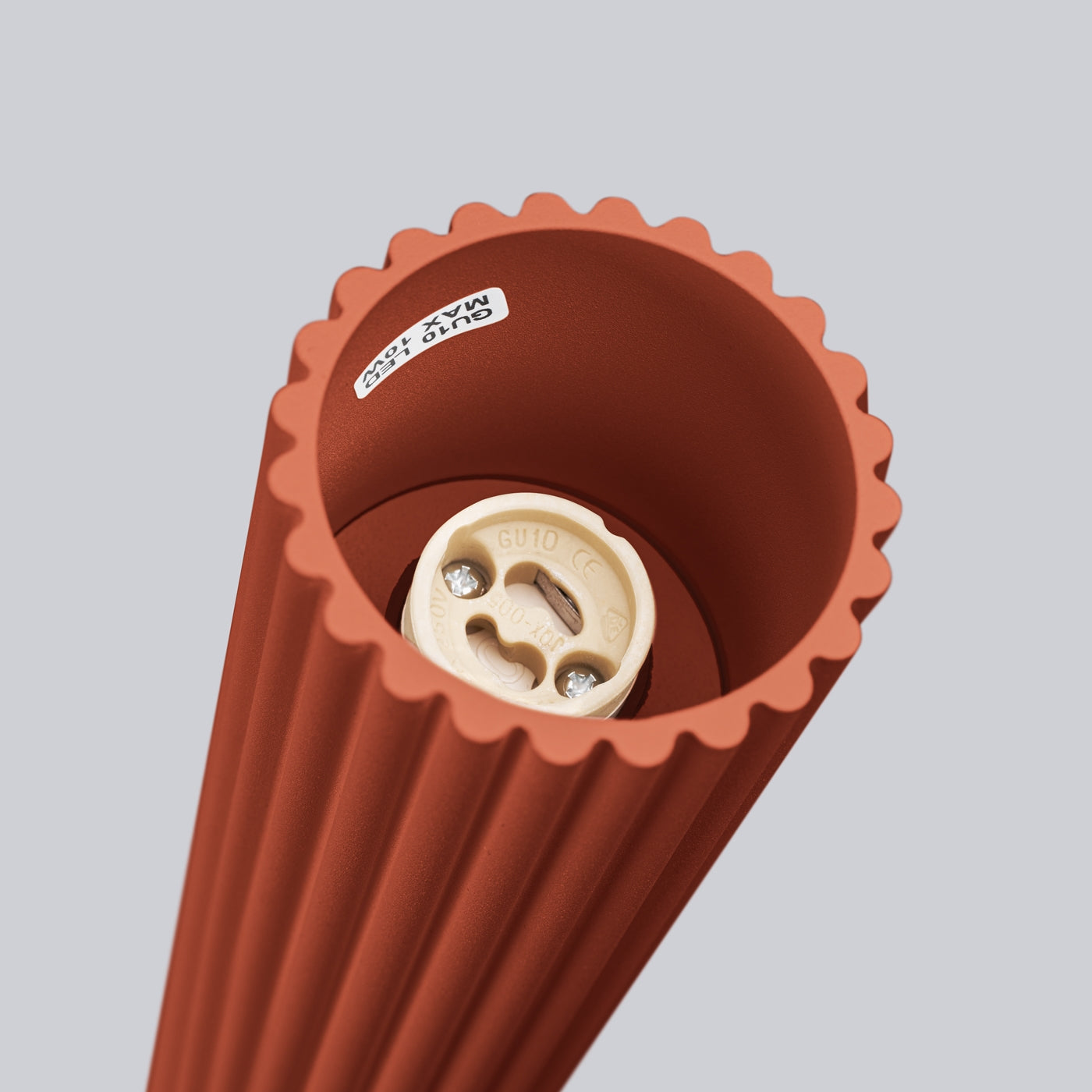 Spot tuba Karbon 40 cm ochra czerwona