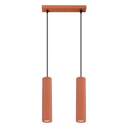 Lampa wisząca Karbon 2 ochra czerwona