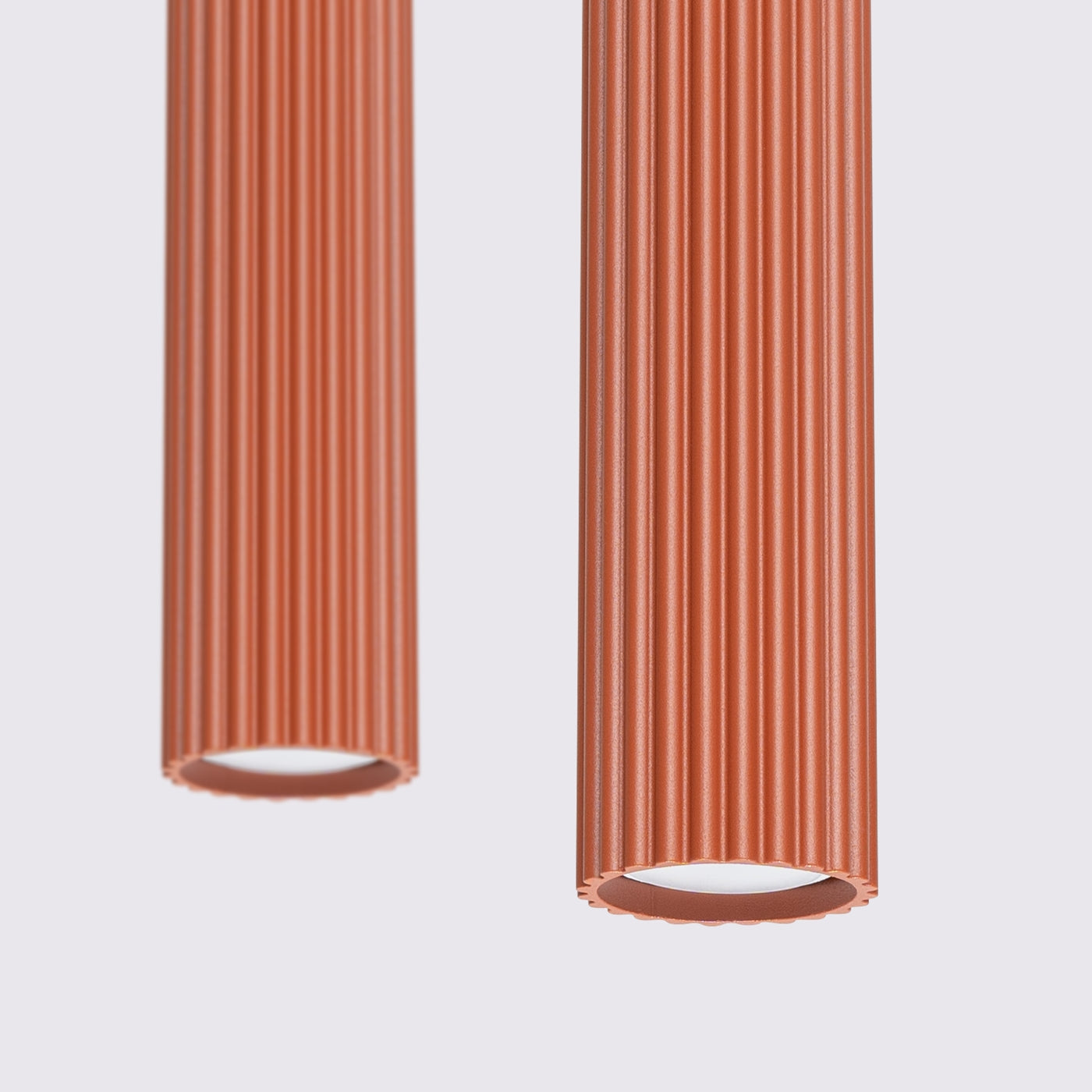 Lampa wisząca Karbon 2 ochra czerwona