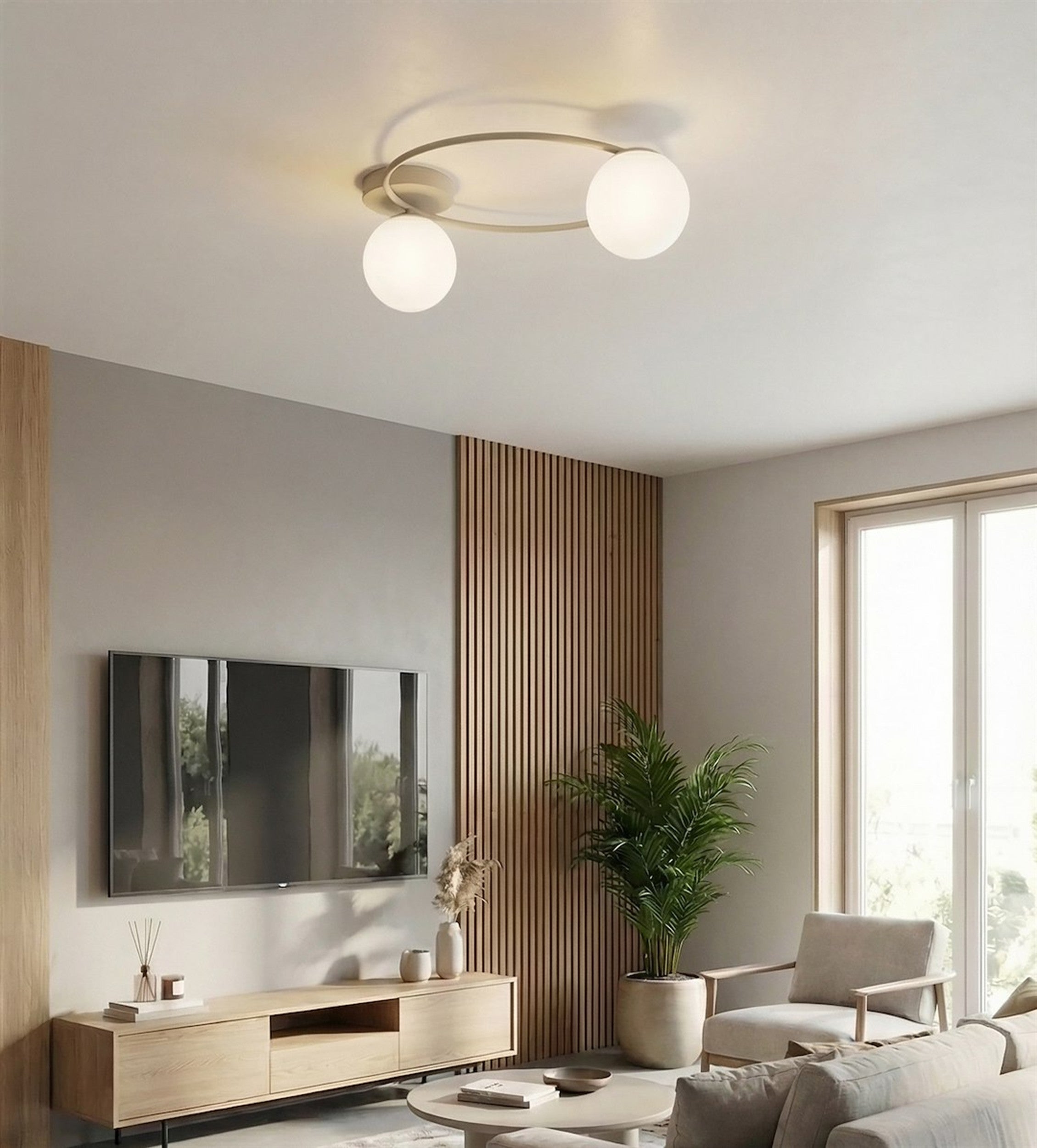Lampa wisząca Sopra x2 mokka opal
