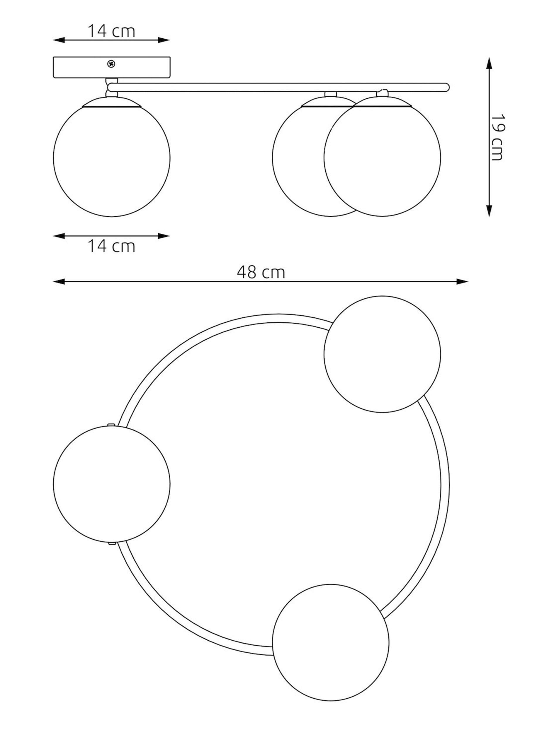 Lampa wisząca Sopra x3 mokka opal