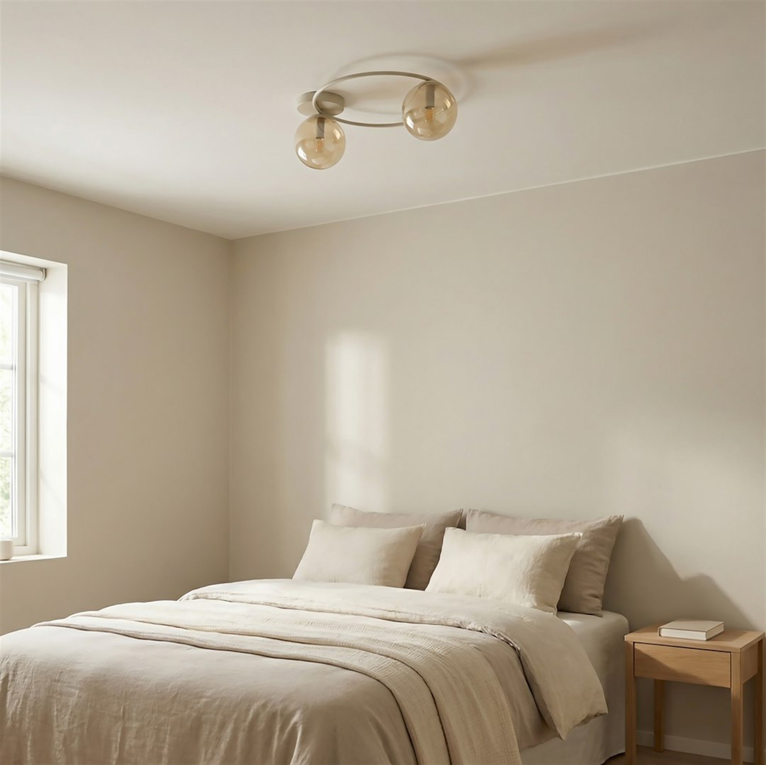 Lampa wisząca Sopra x2 mokka bursztyn