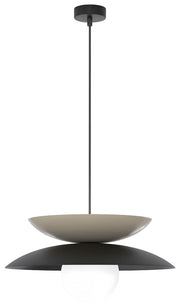 Lampa wisząca Nagoya czerń/mokka