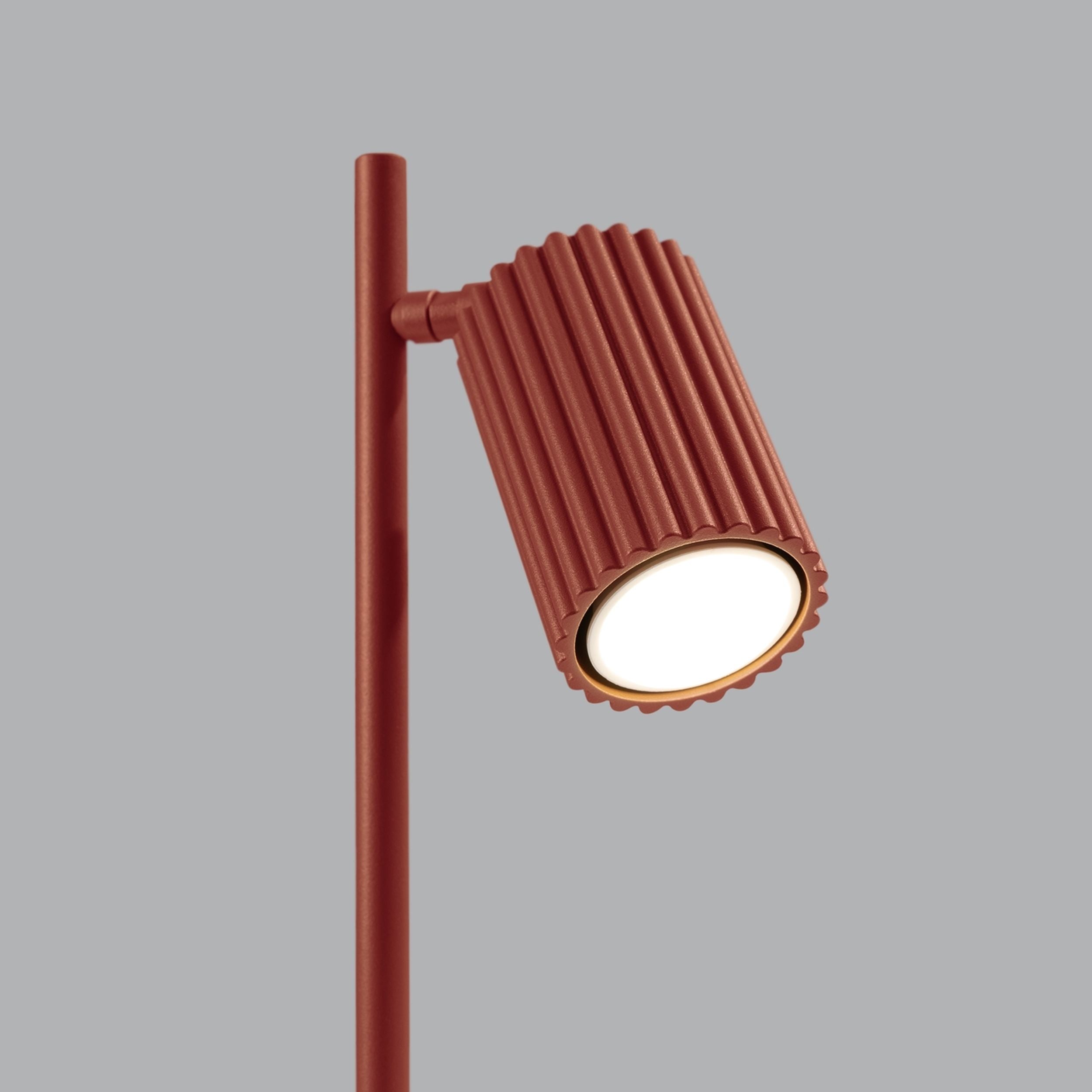 Lampka na biurko Karbon ochra czerwona