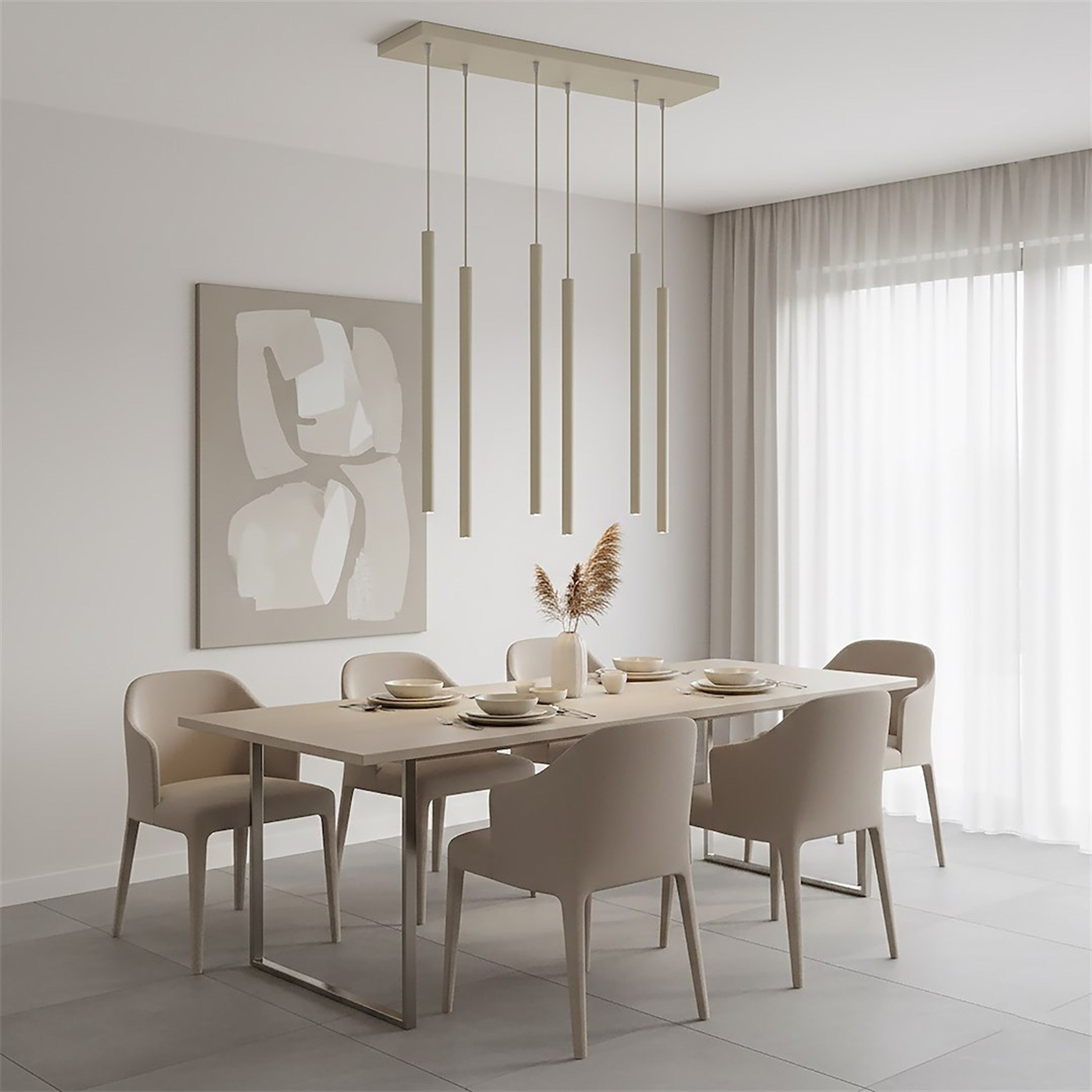 Lampa wisząca Selter x6 mokka