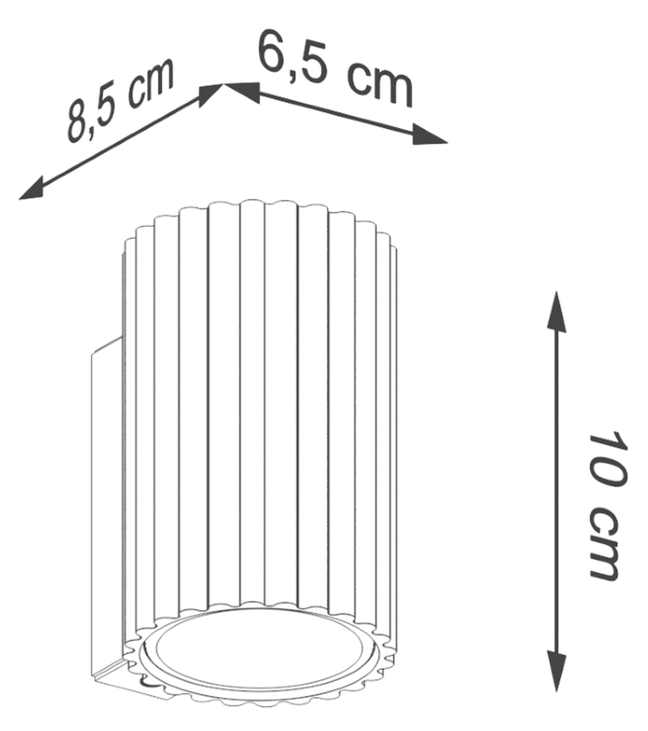 Kinkiet Karbon 10 cm beżowy
