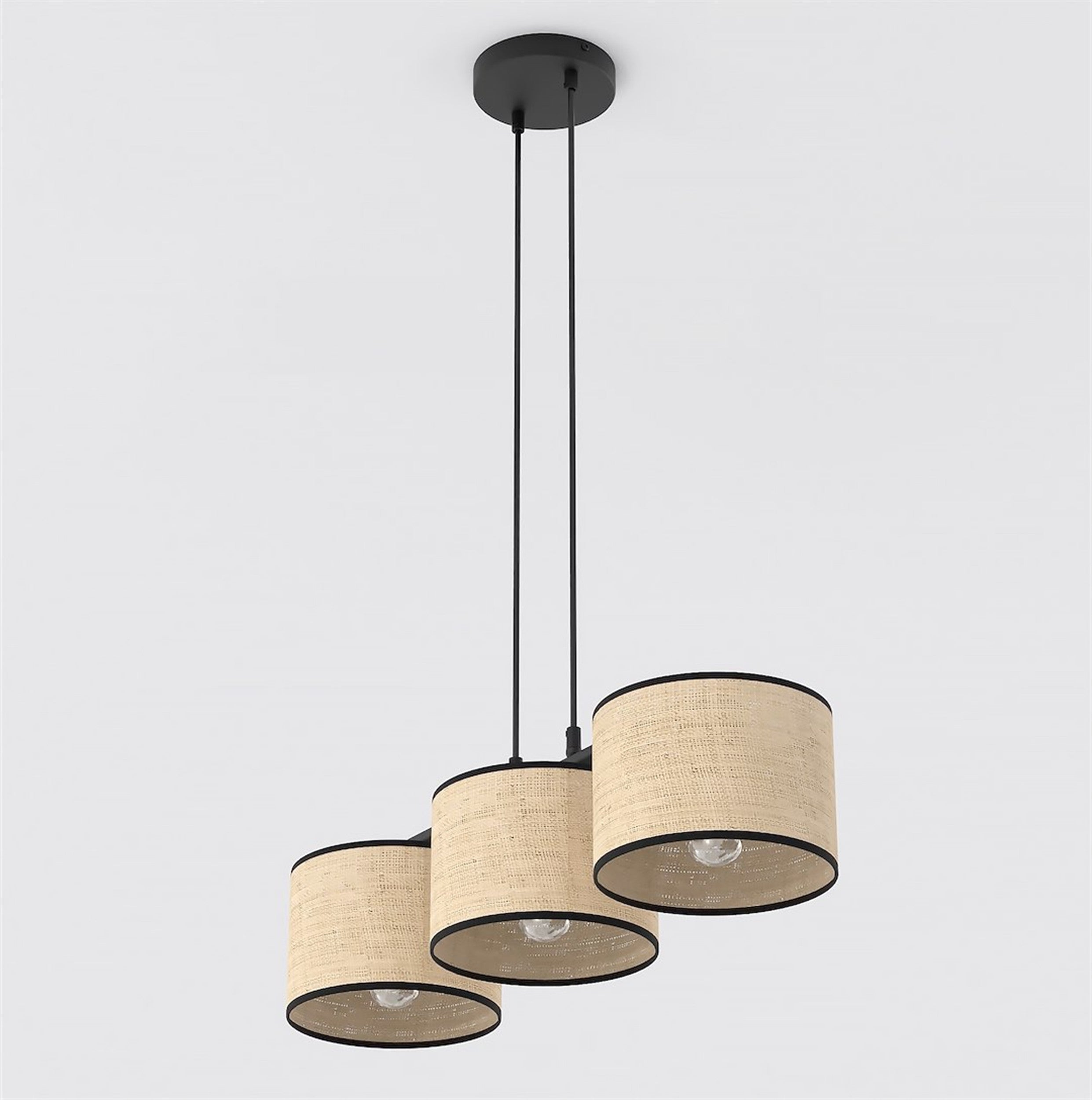 Lampa wisząca Eco x3 rattan