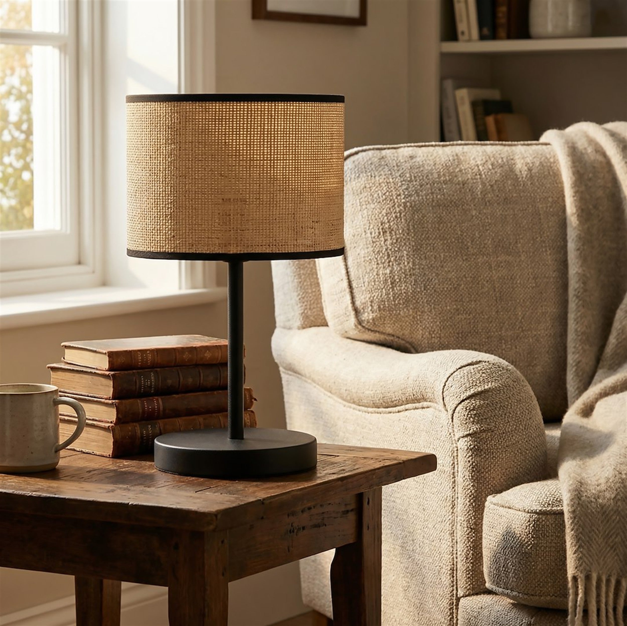 Lampa stołowa Eco rattan