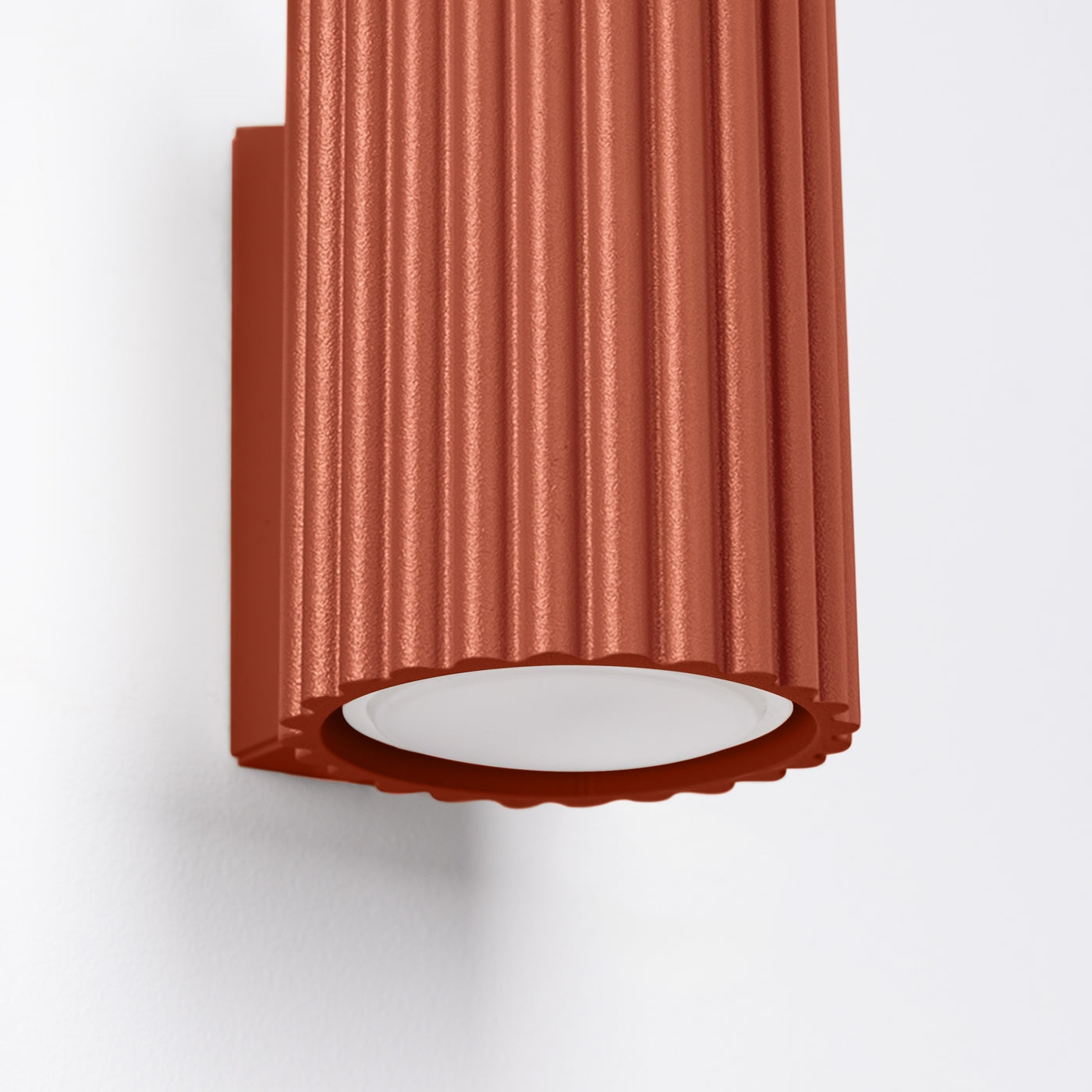 Kinkiet Karbon 10 cm ochra czerwona