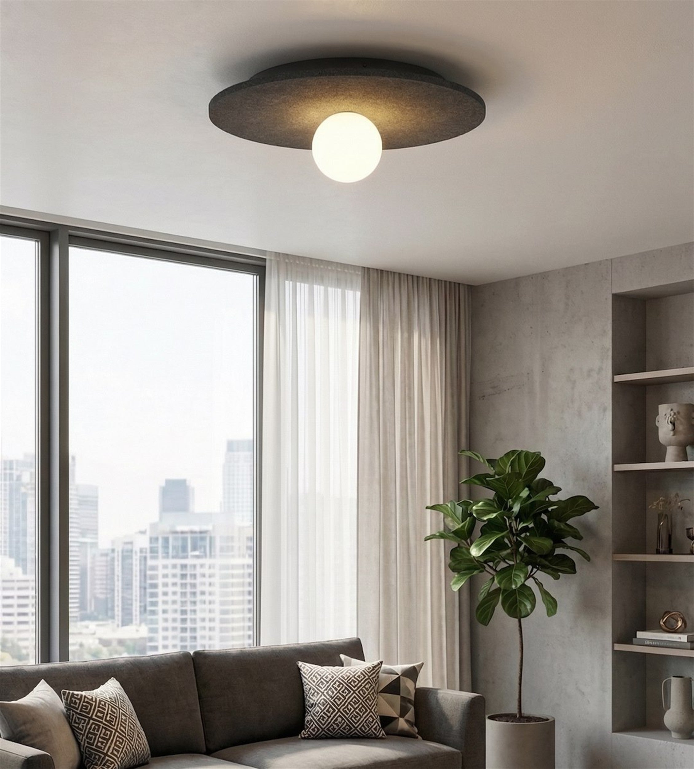 Lampa wisząca Calma M 40 cm czarna
