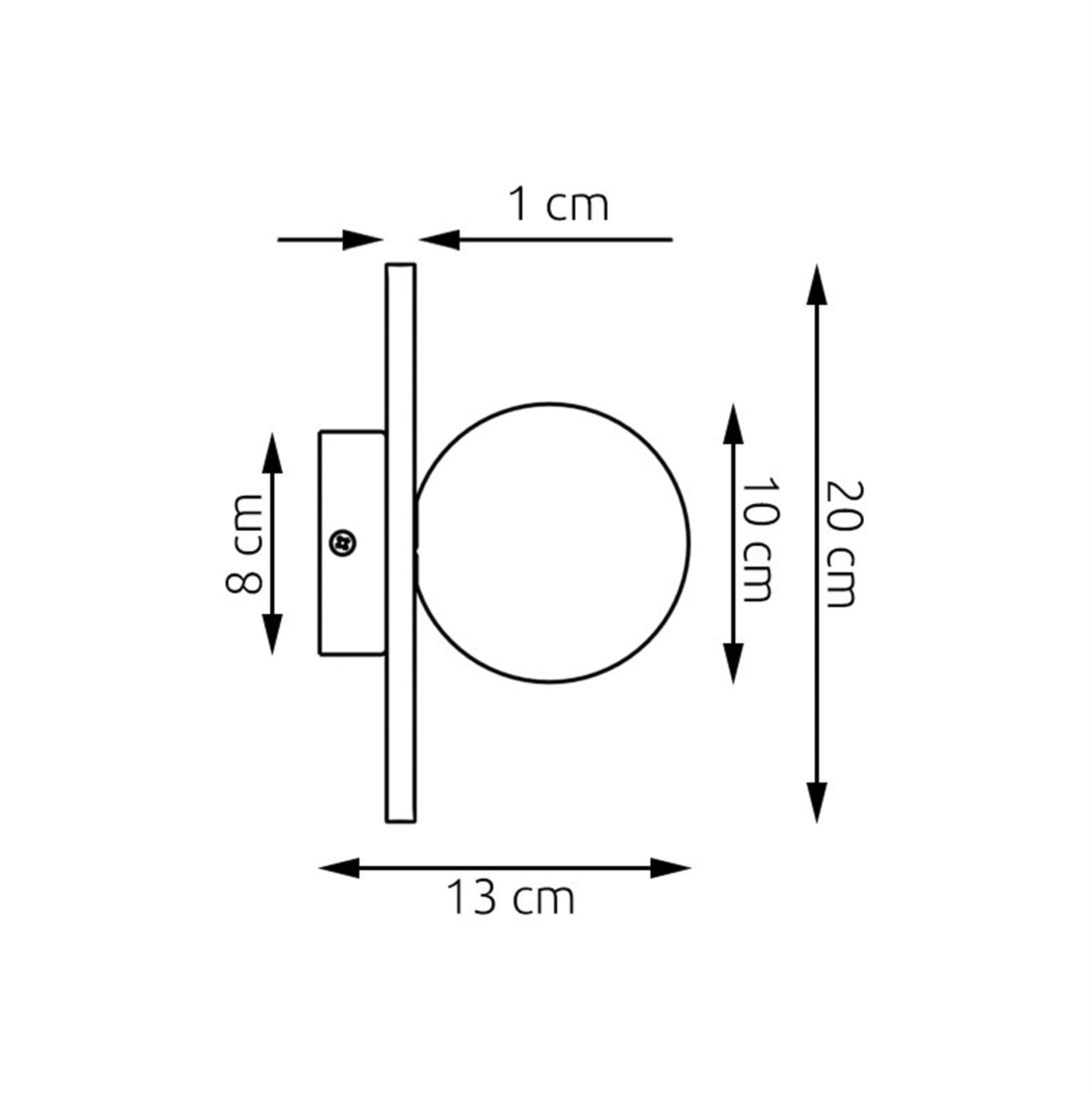 Kinkiet Calma S 20 cm czarny