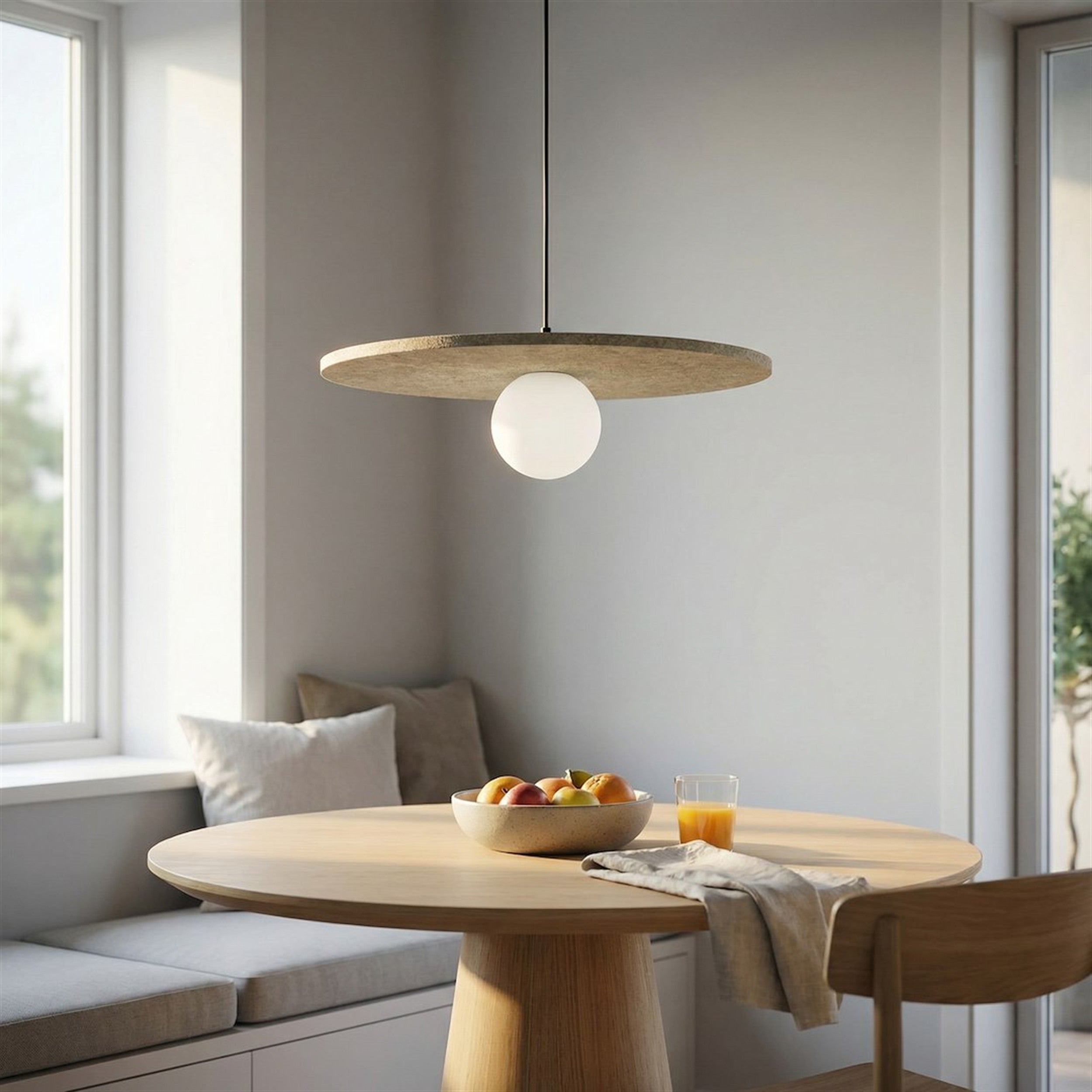 Lampa wisząca Calma beżowa