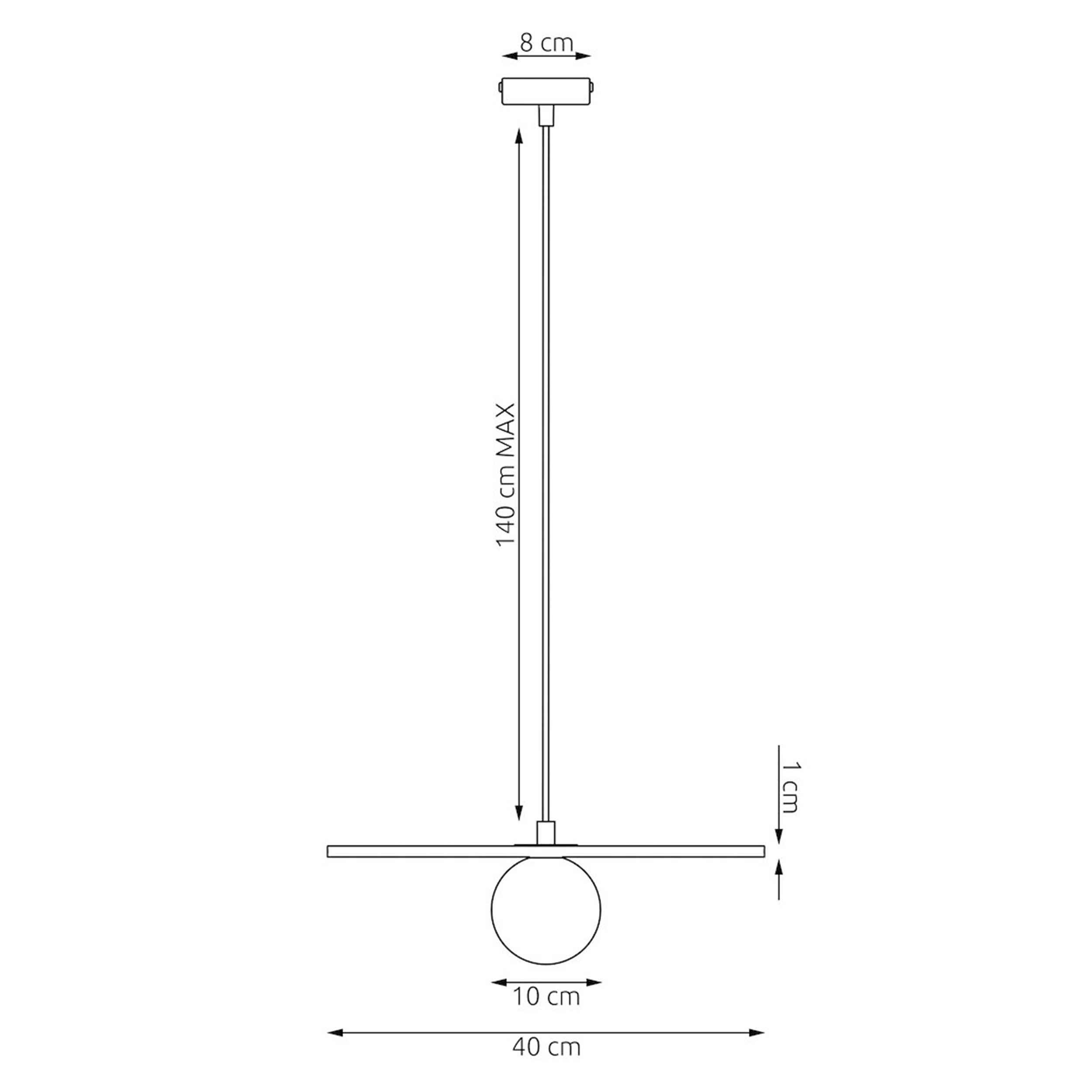 Lampa wisząca Calma beżowa