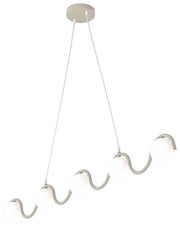 Lampa wisząca Sinus x5 mokka