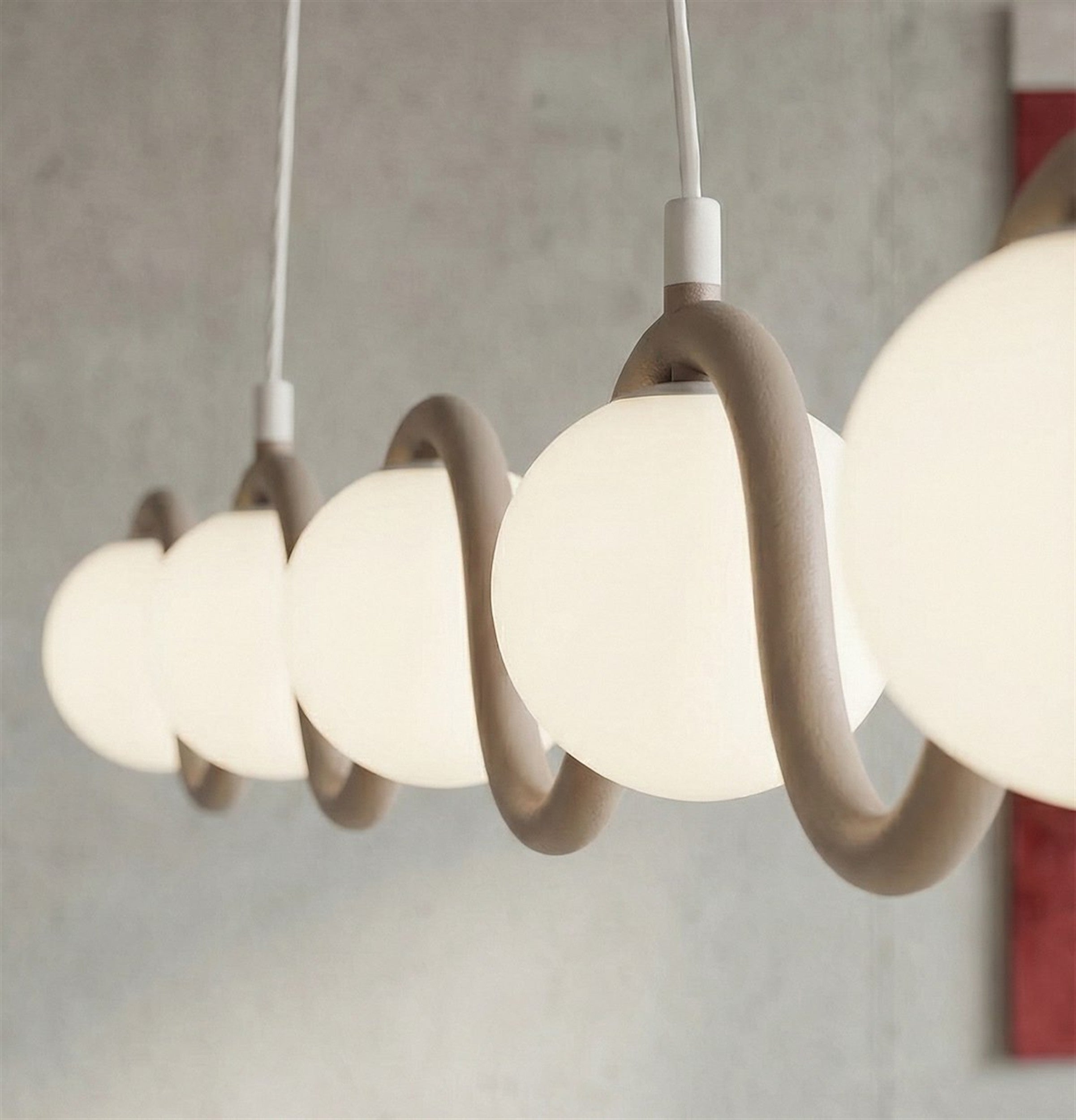 Lampa wisząca Sinus x5 mokka