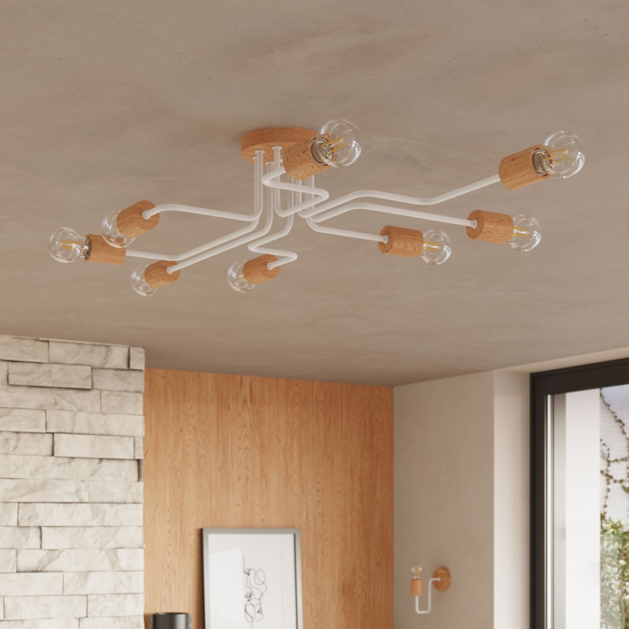 Lampa wisząca Timbo x4 biała