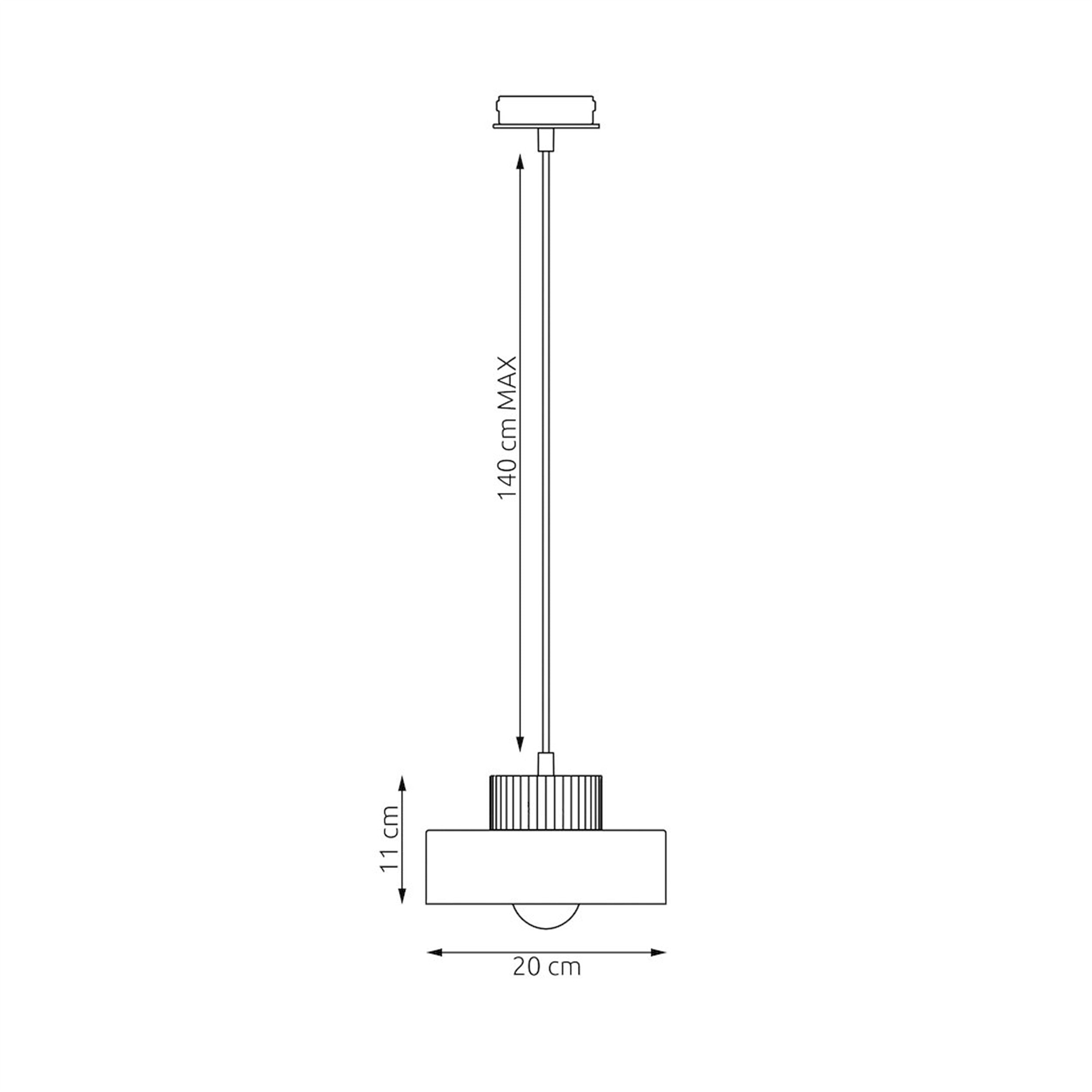 Lampa wisząca Kivi S mokka