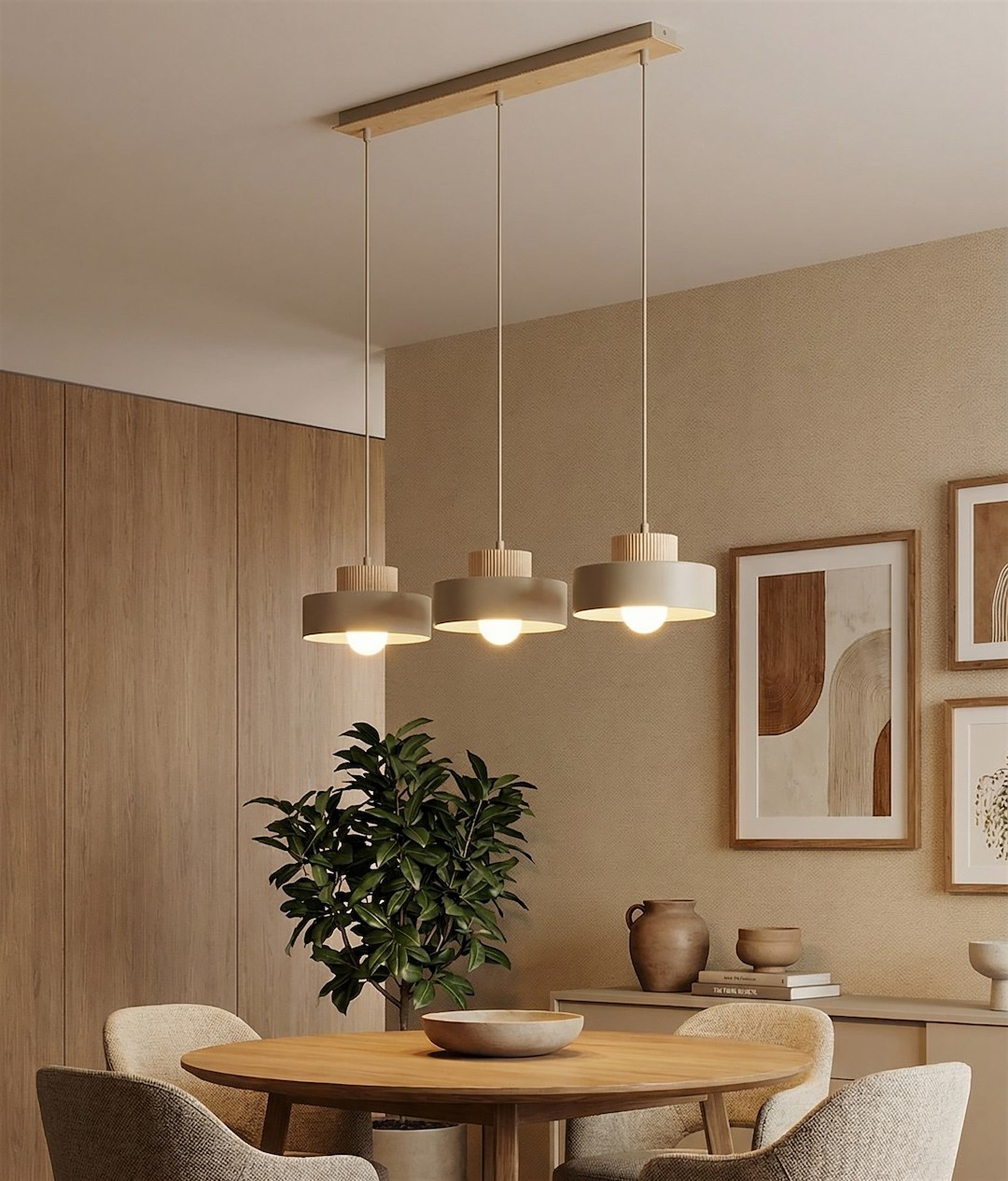 Lampa wisząca Kivi x3 mokka