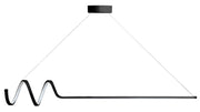 Lampa wisząca LED Herenssi długość 120 cm czarna