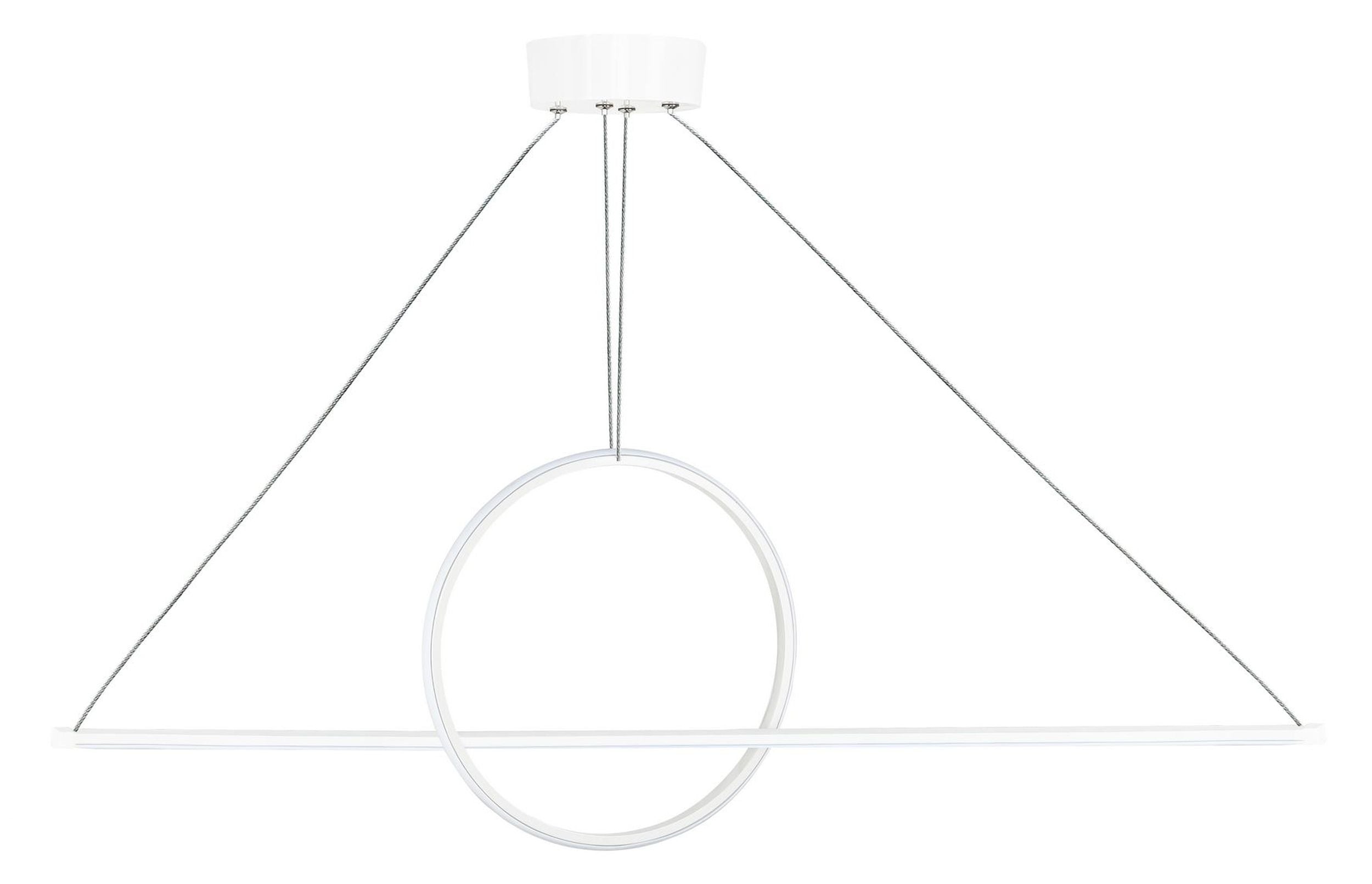 Lampa wisząca Bowal LED biała ciepłe światło