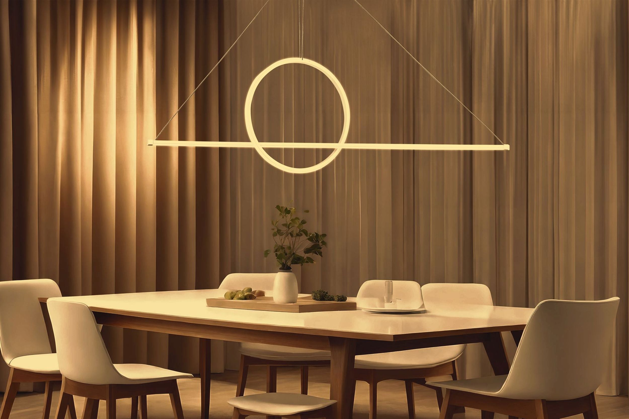 Lampa wisząca Bowal LED biała ciepłe światło