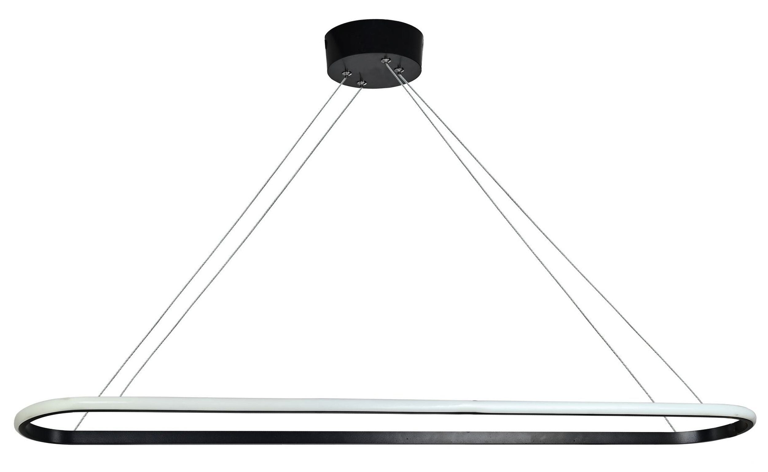 Lampa wisząca Spin LED czarny ciepłe światło